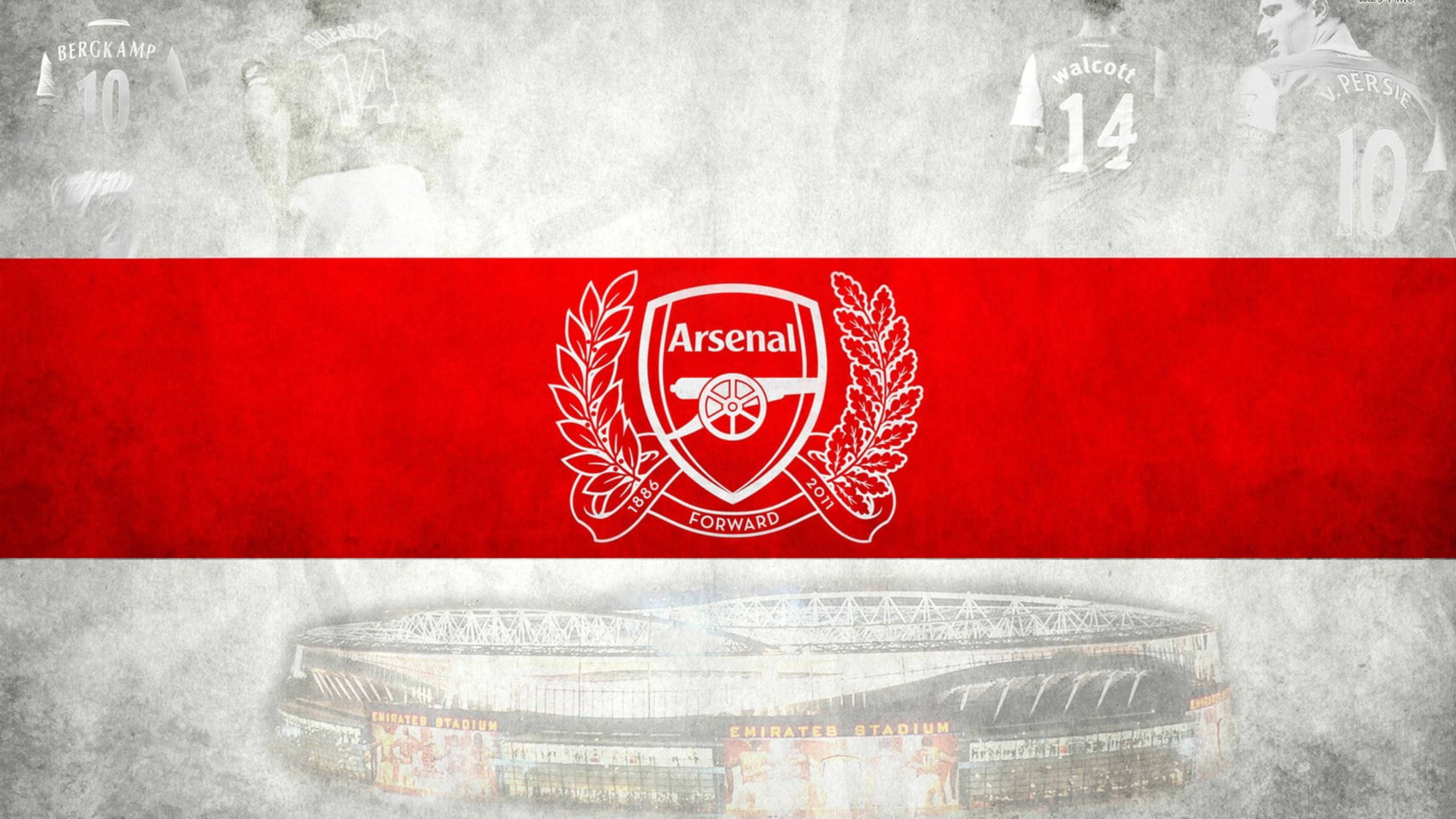 Download White And Red Arsenal Logo Wallpaper 