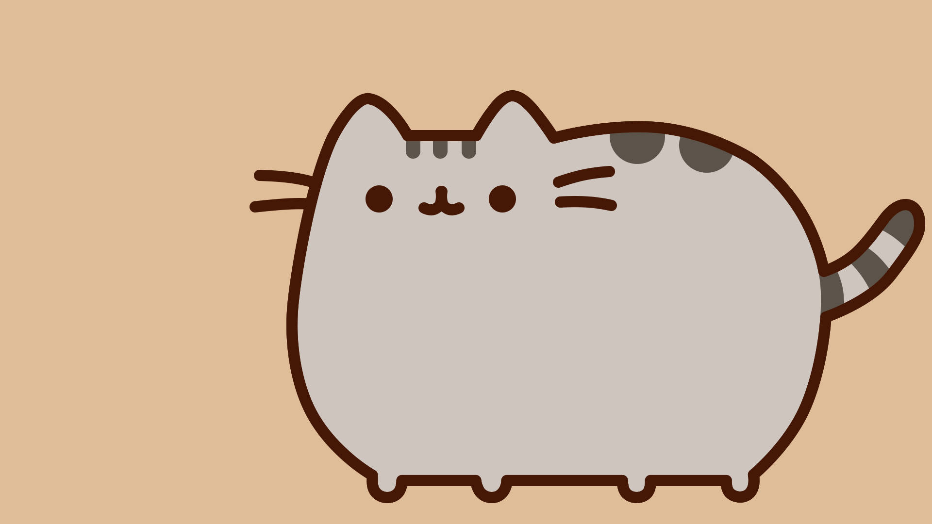 Wide Pusheen Background Cover Background
