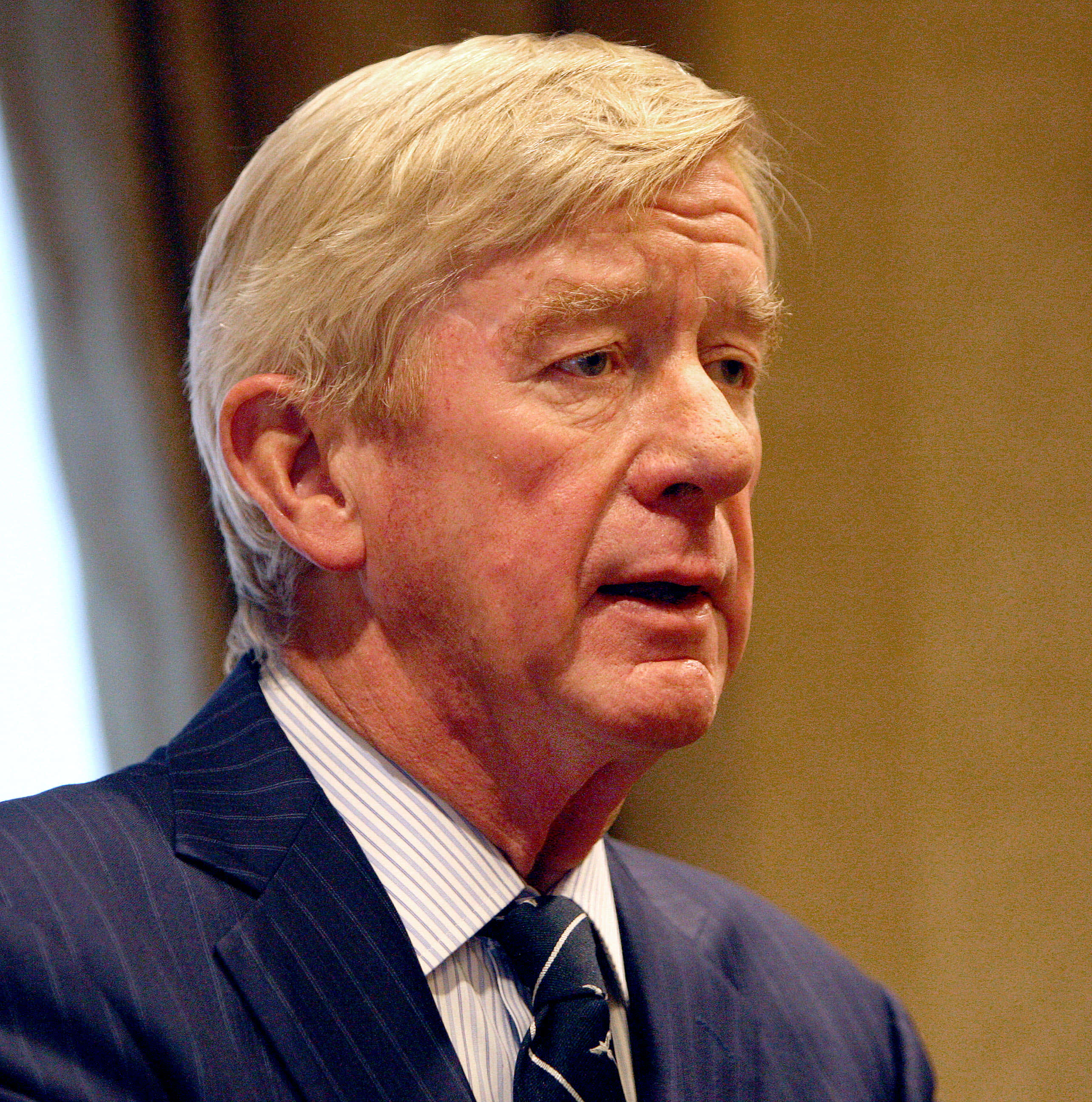 Download William Weld Wearing Coat And Tie Wallpaper | Wallpapers.com