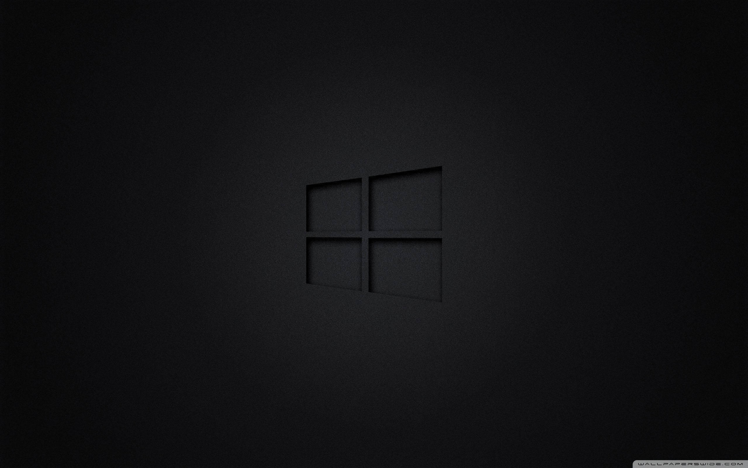 Windows Black Minimalist Background