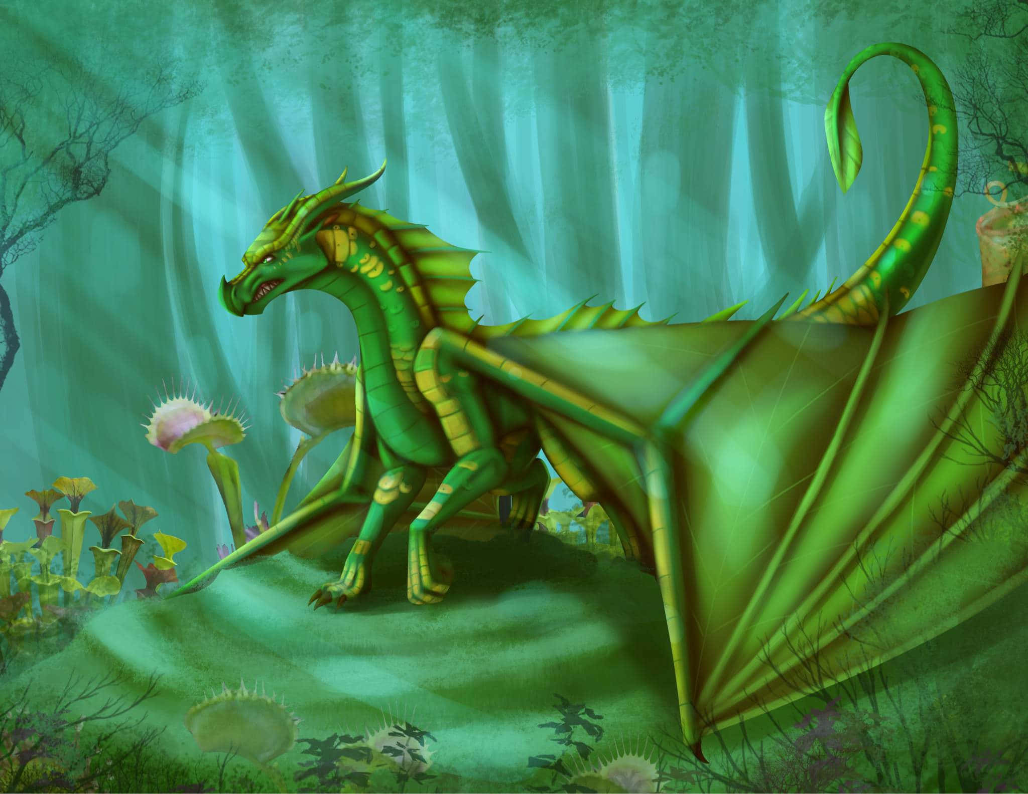 Download Majestic dragon from Wings of Fire | Wallpapers.com