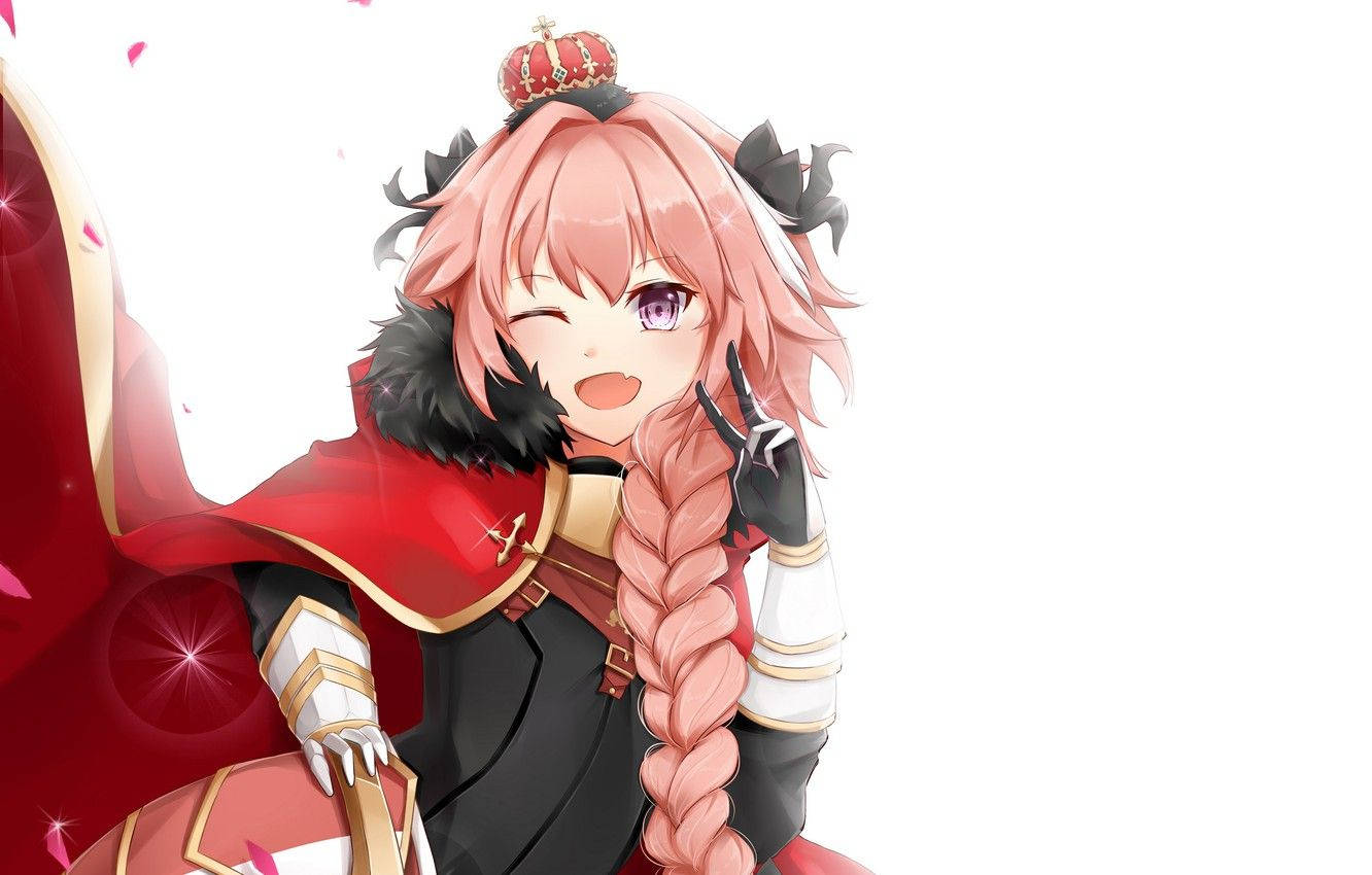 Winking Astolfo Poster Background