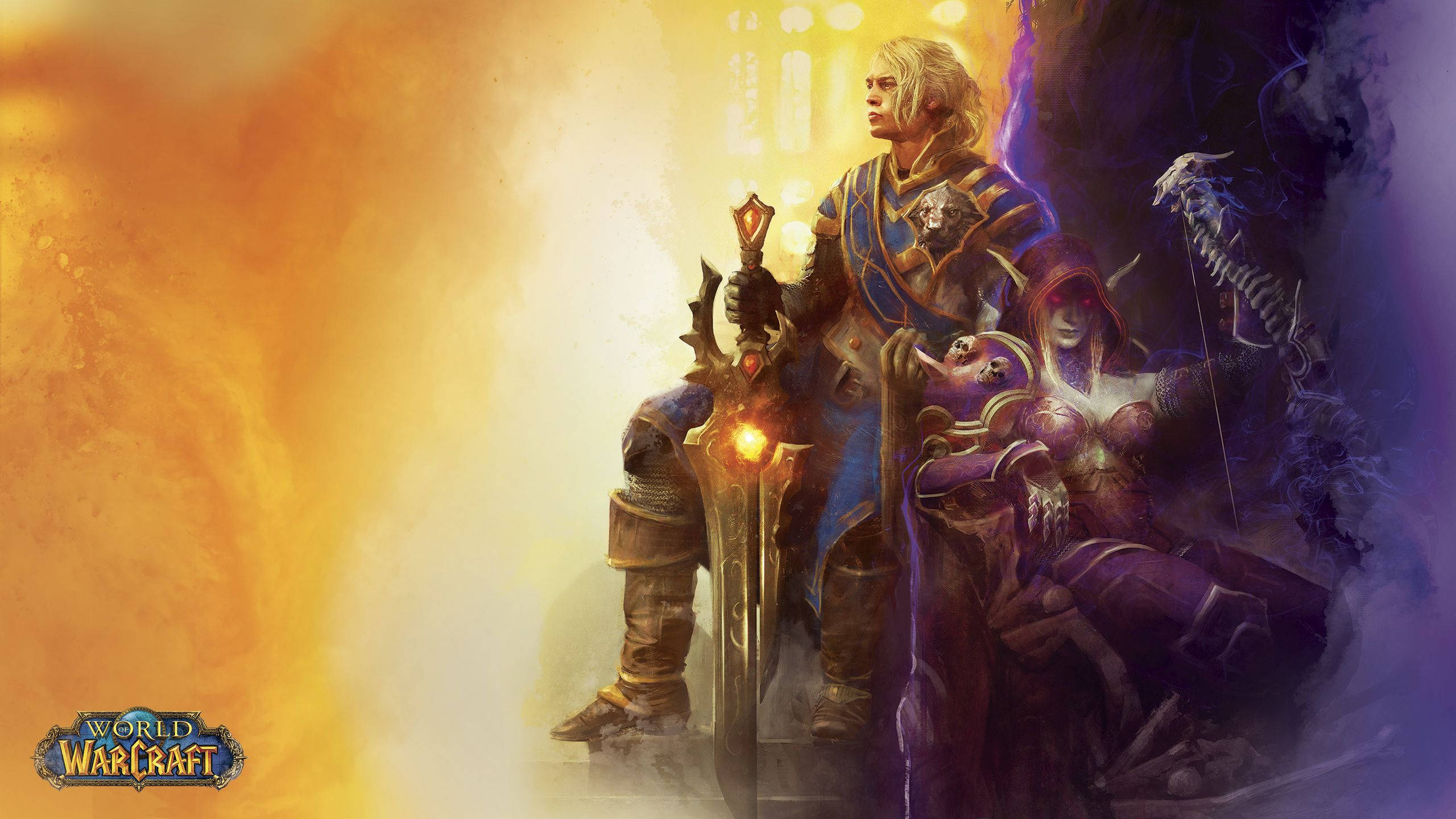 Wow Anduin And Sylvanas Aesthetic Background