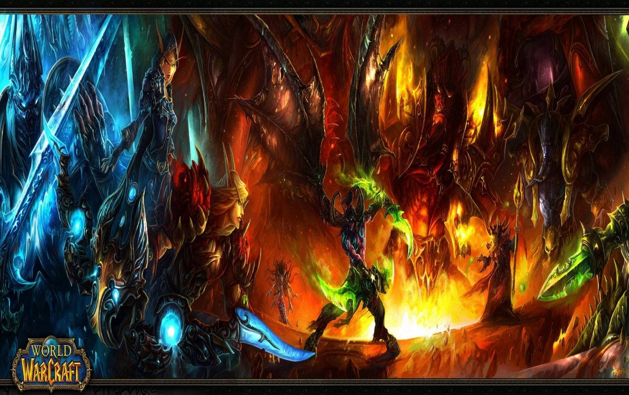 Wow Burning Crusade Promotional Poster Background