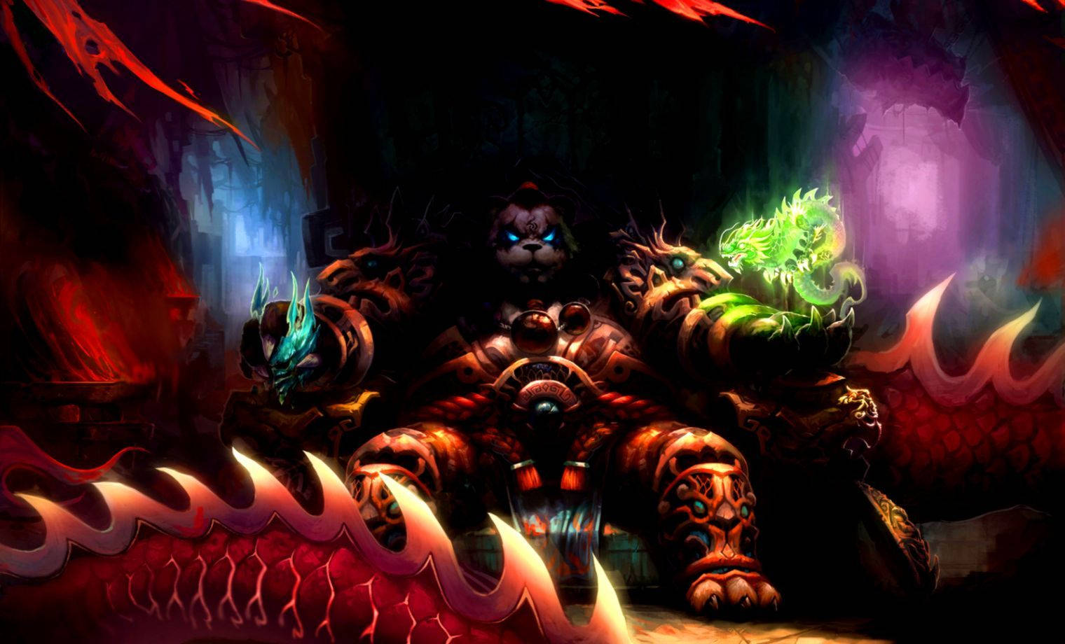 Wow Chen Stormstout Sitting Intimidatingly Background