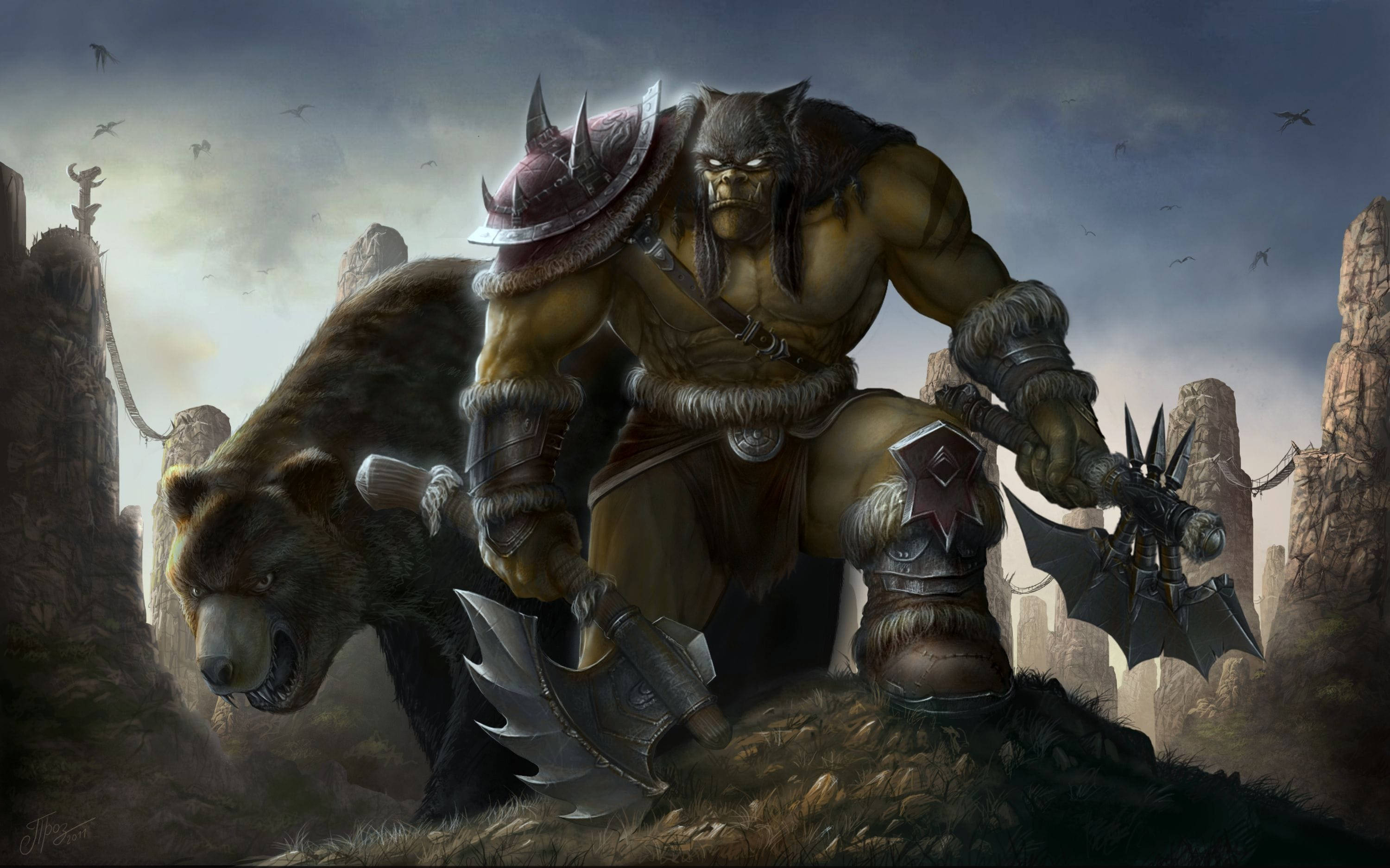 Wow Rexxar And Misha Background