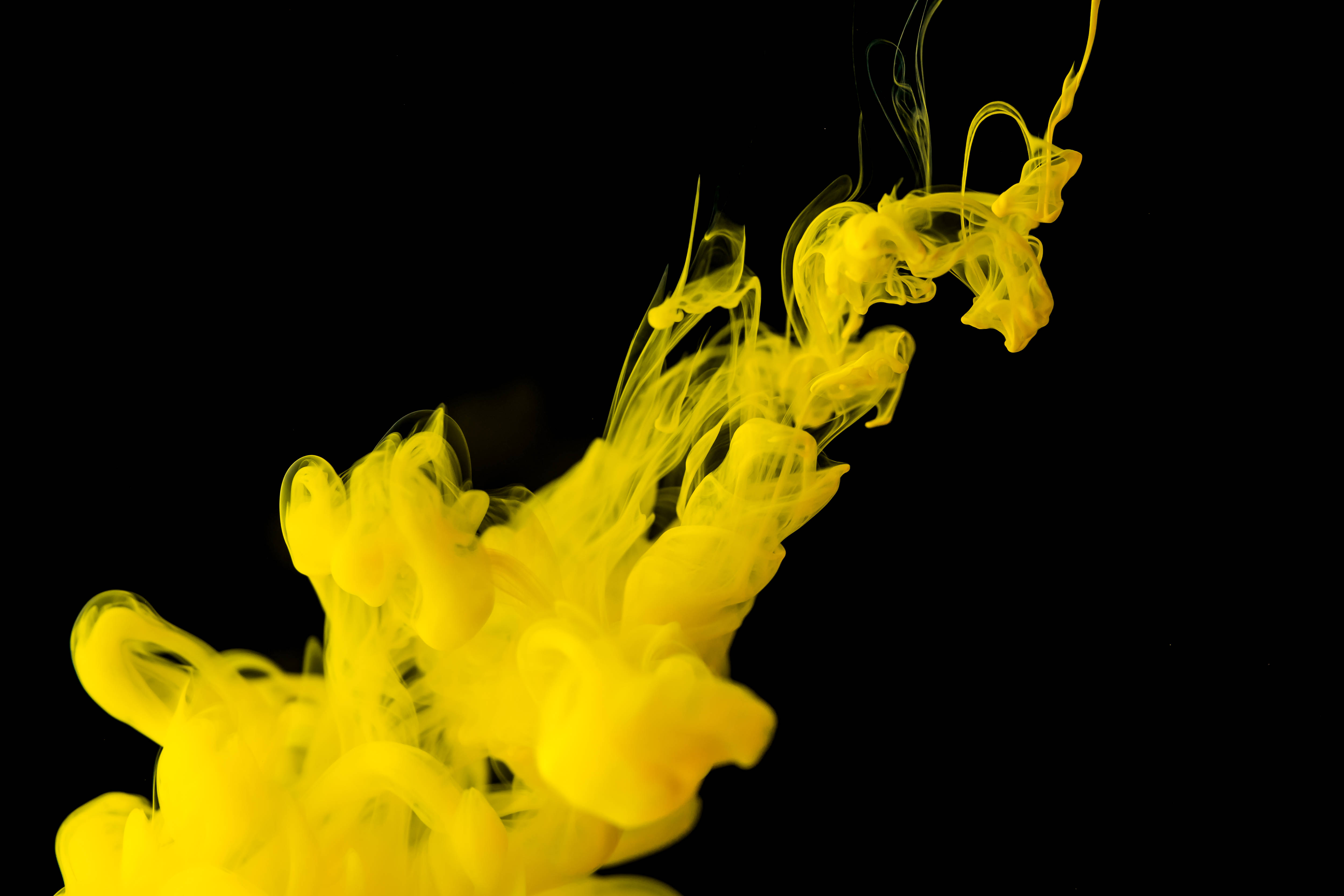 Download Yellow Hd Ink Drop Wallpaper 