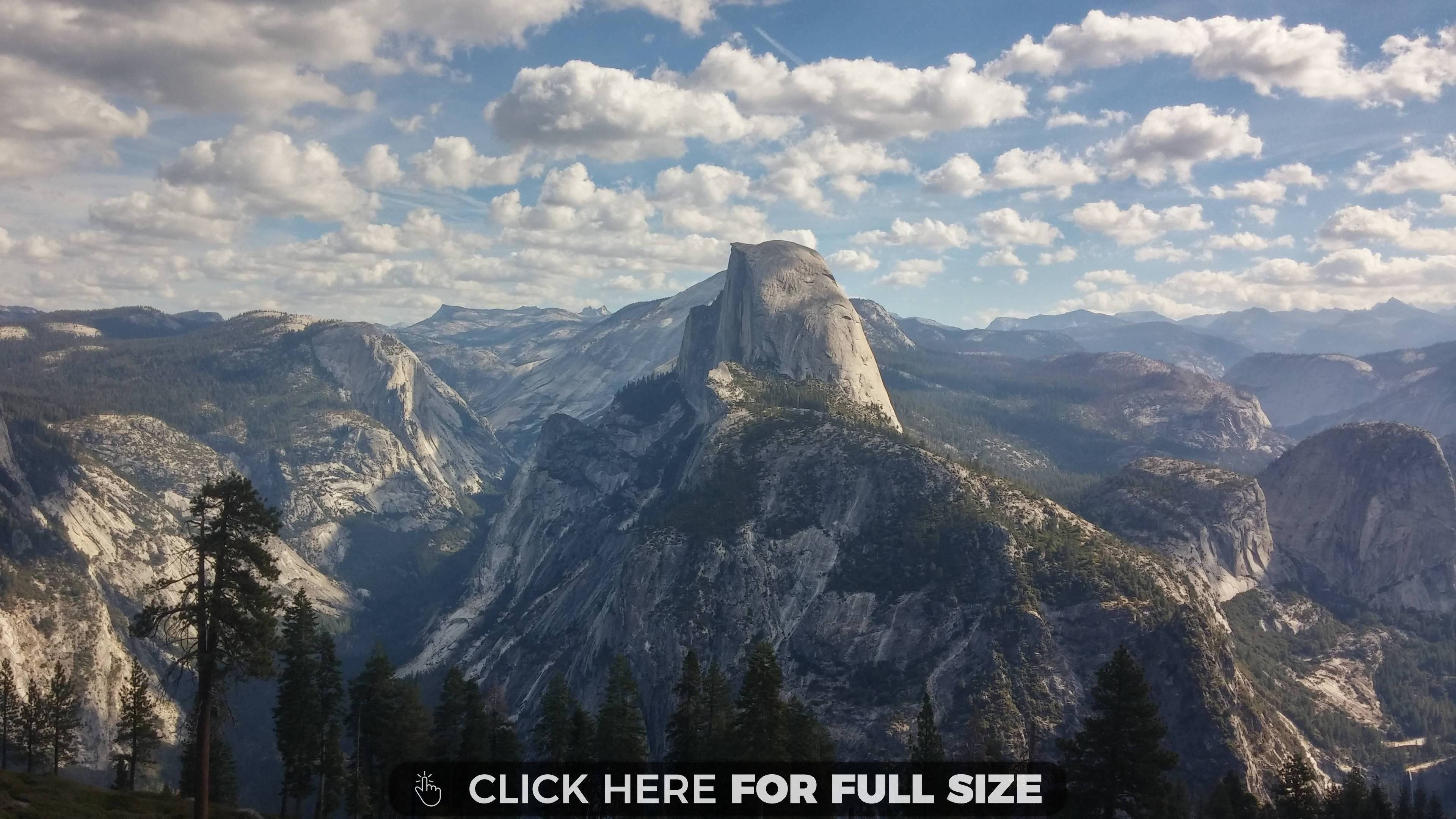 Yosemite Park Half Dome Background