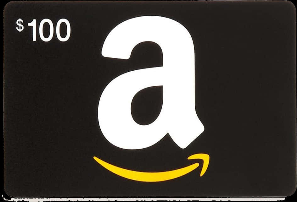 100 Dollar Amazon Gift Card PNG