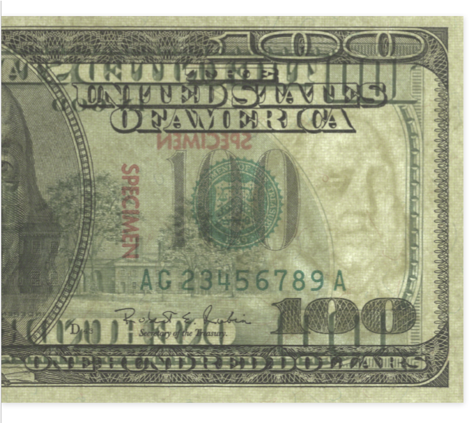 Download 100 Dollar Bill Specimen | Wallpapers.com