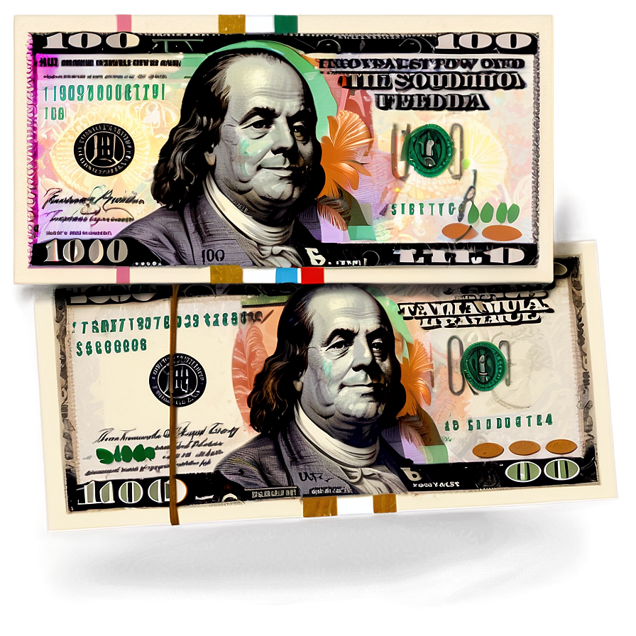 100 Dollar Bills Png 06132024 PNG