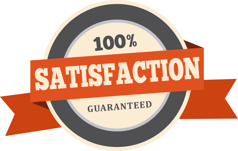 100 Percent Satisfaction Guarantee Badge PNG