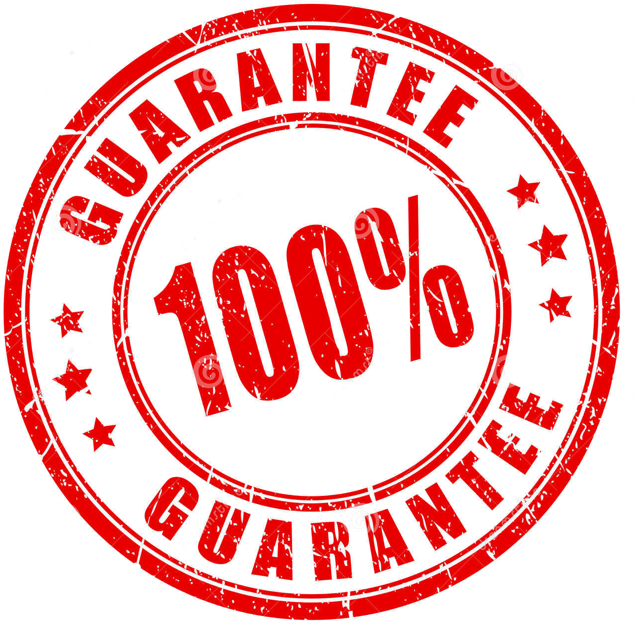 100 Percent Satisfaction Guarantee Stamp PNG