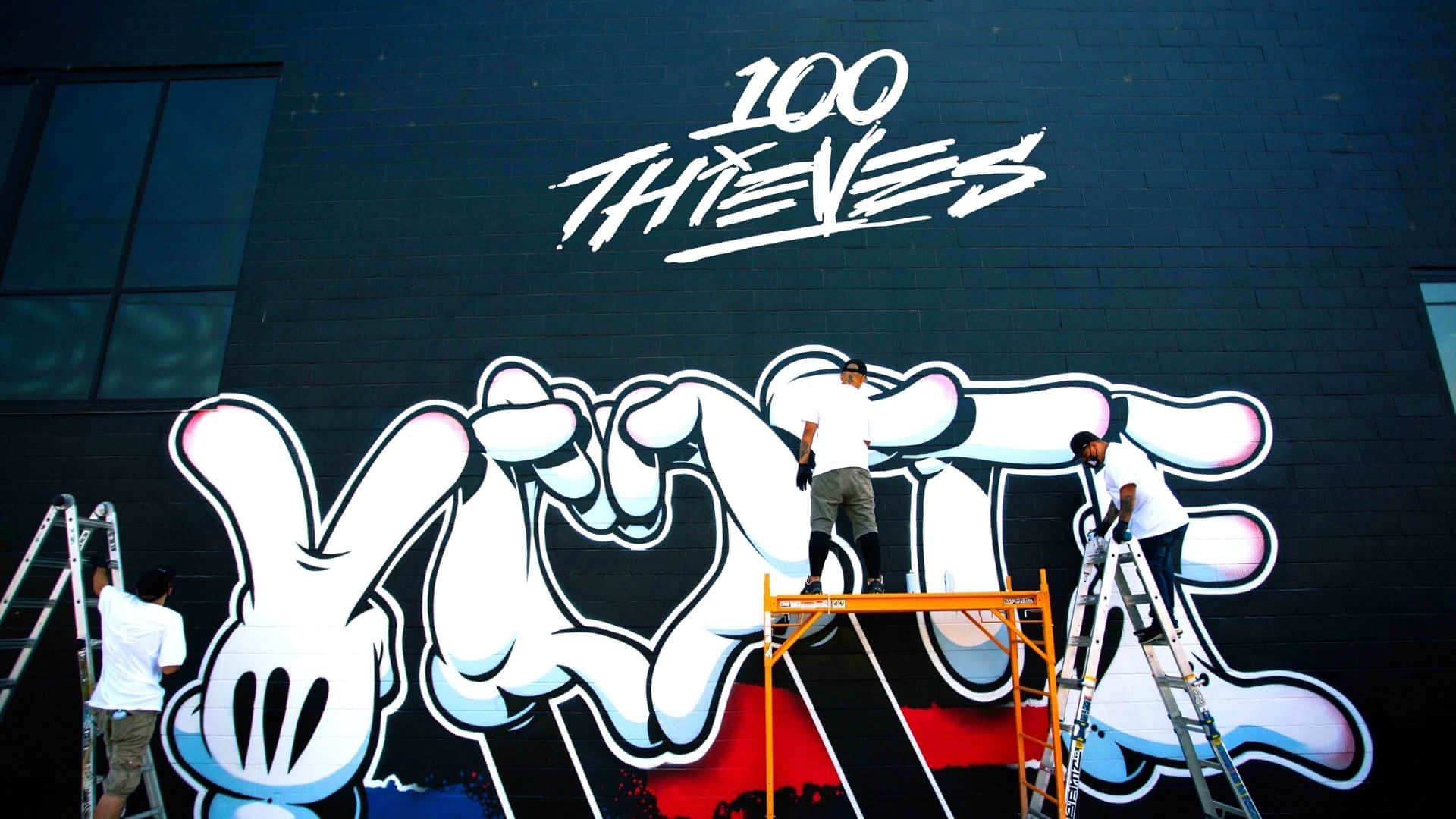 Download 100 Thieves Hq As A Voting Center Wallpaper | Wallpapers.com