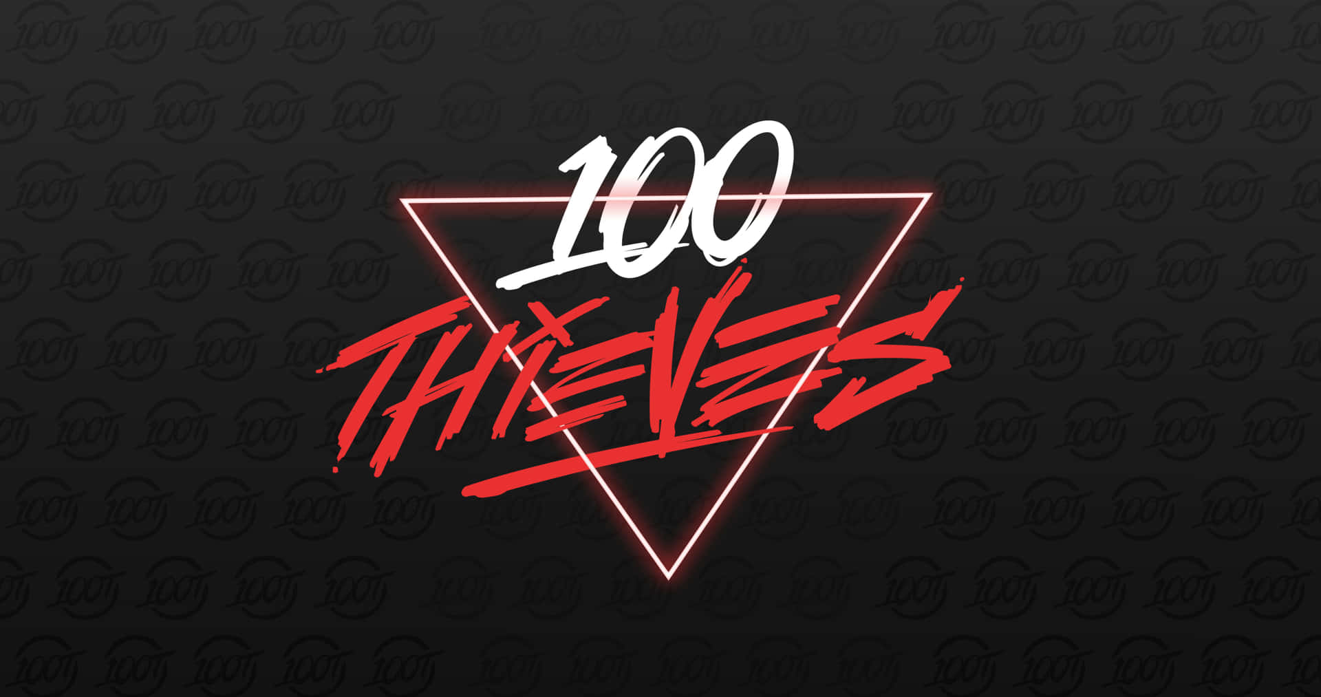 100thieves Con Triangolo Invertito Sfondo