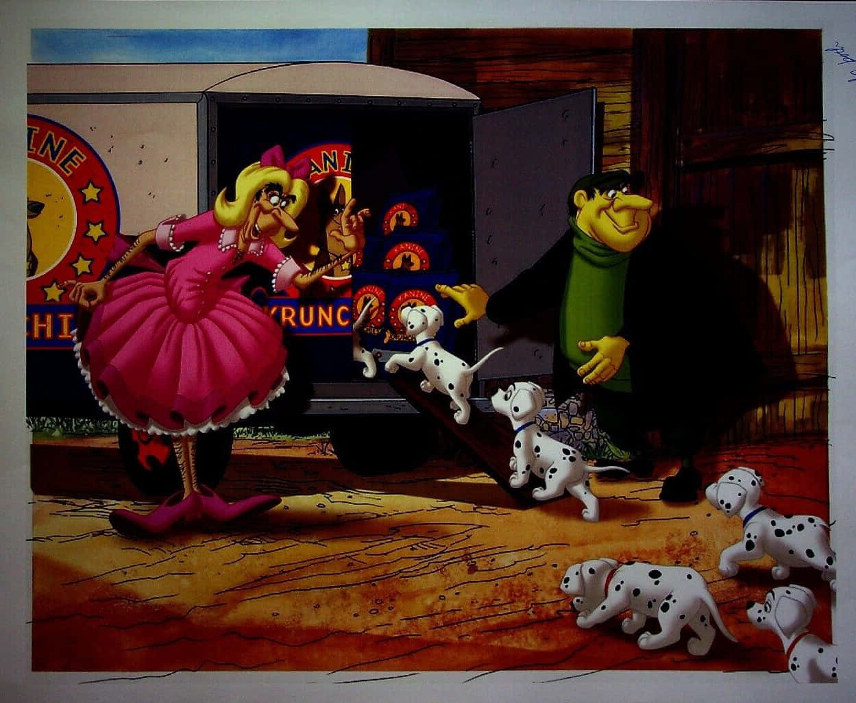 A Group of Pups From Disney's 101 Dalmatians