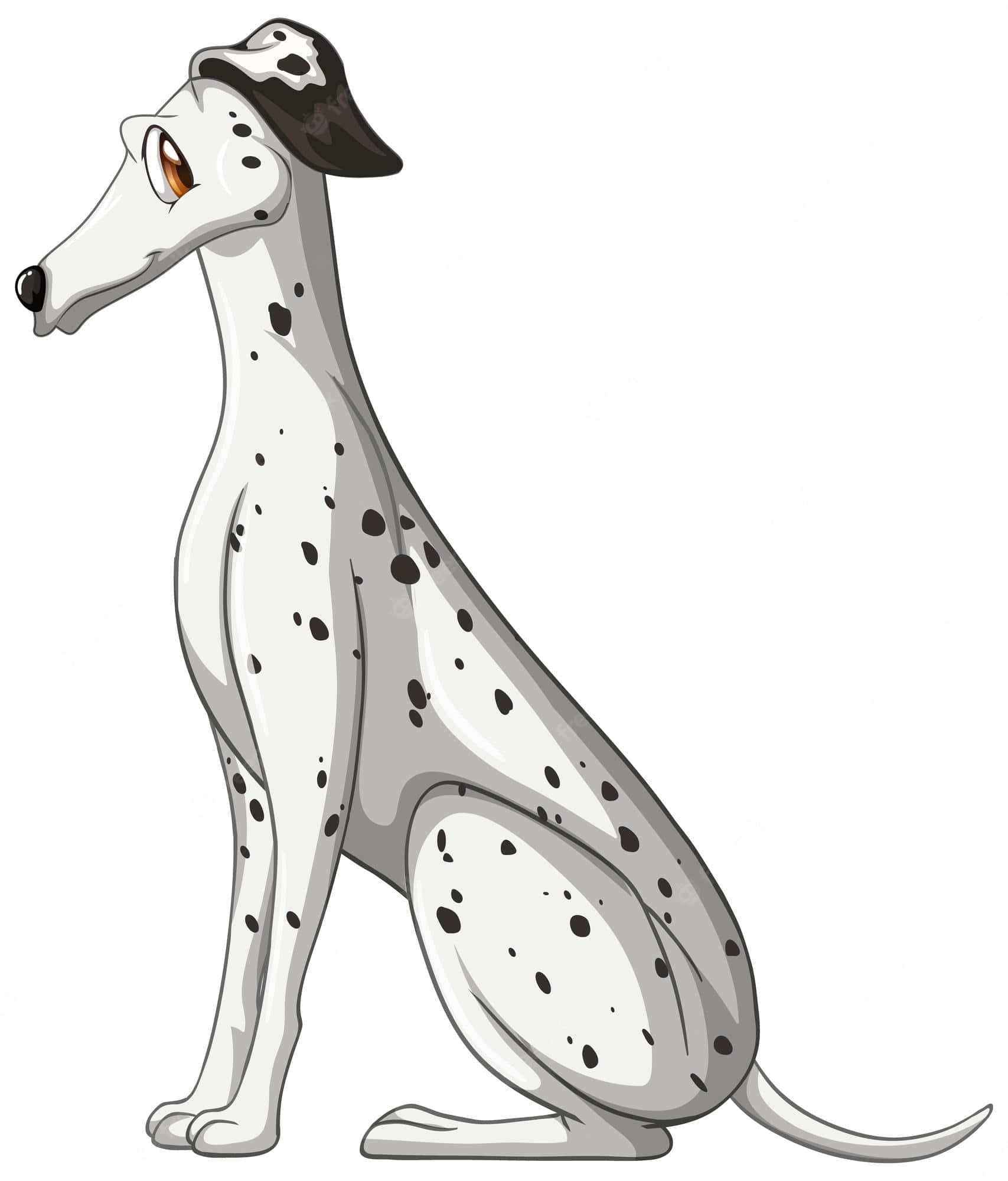101 Dalmatians in classic Disney animated style.