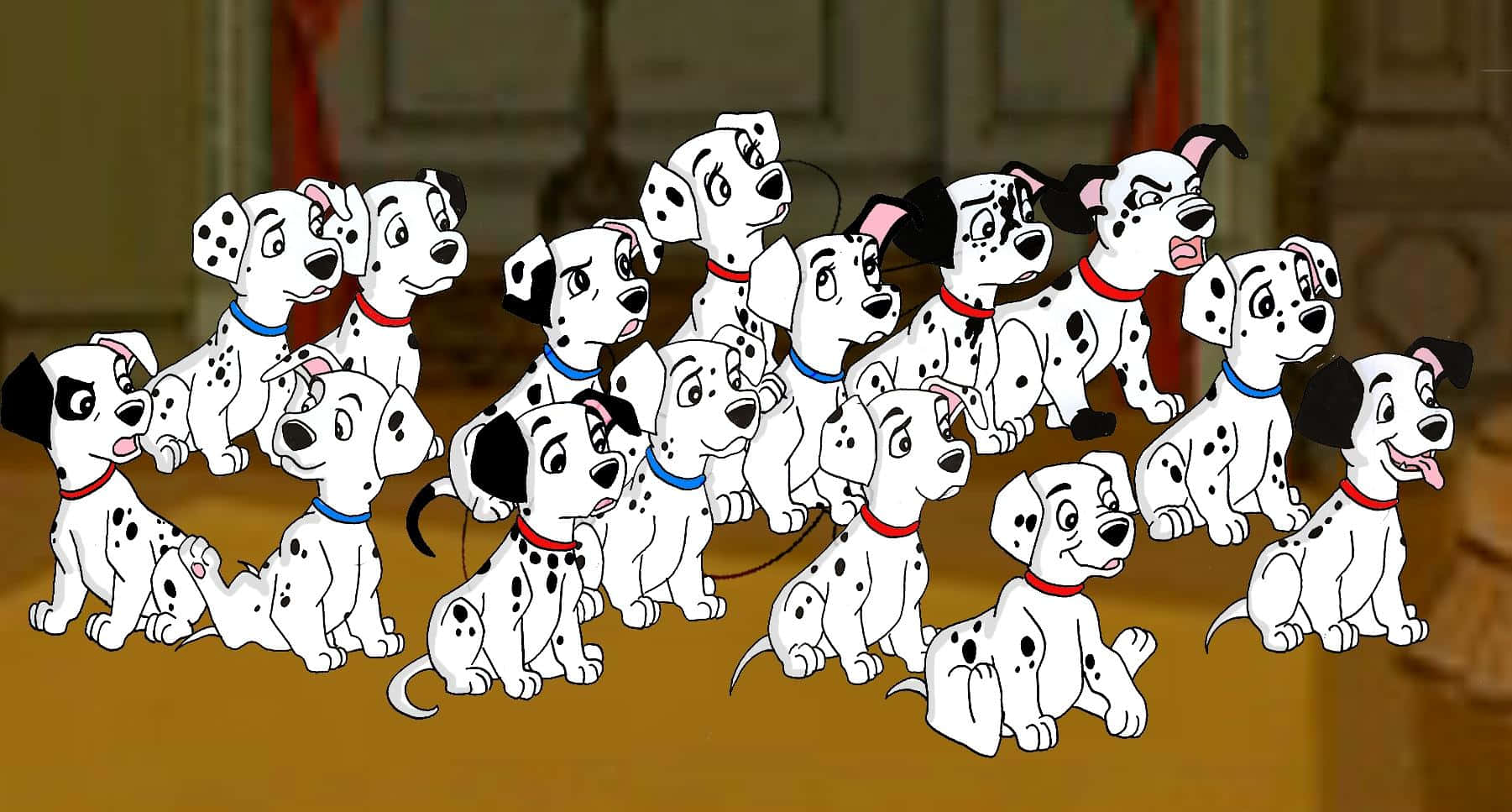 Meet 101 Dalmatians, a pack of adorable puppies ready to embark on an adventure to save their family.