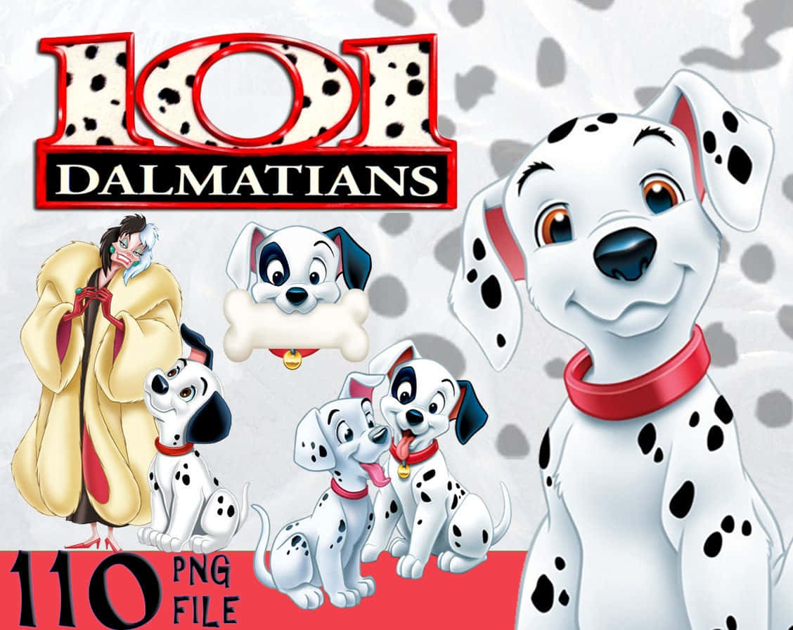 101dalmatians: Un Clásico Icónico De Disney Para Tu Fondo De Pantalla De Computadora O Móvil.