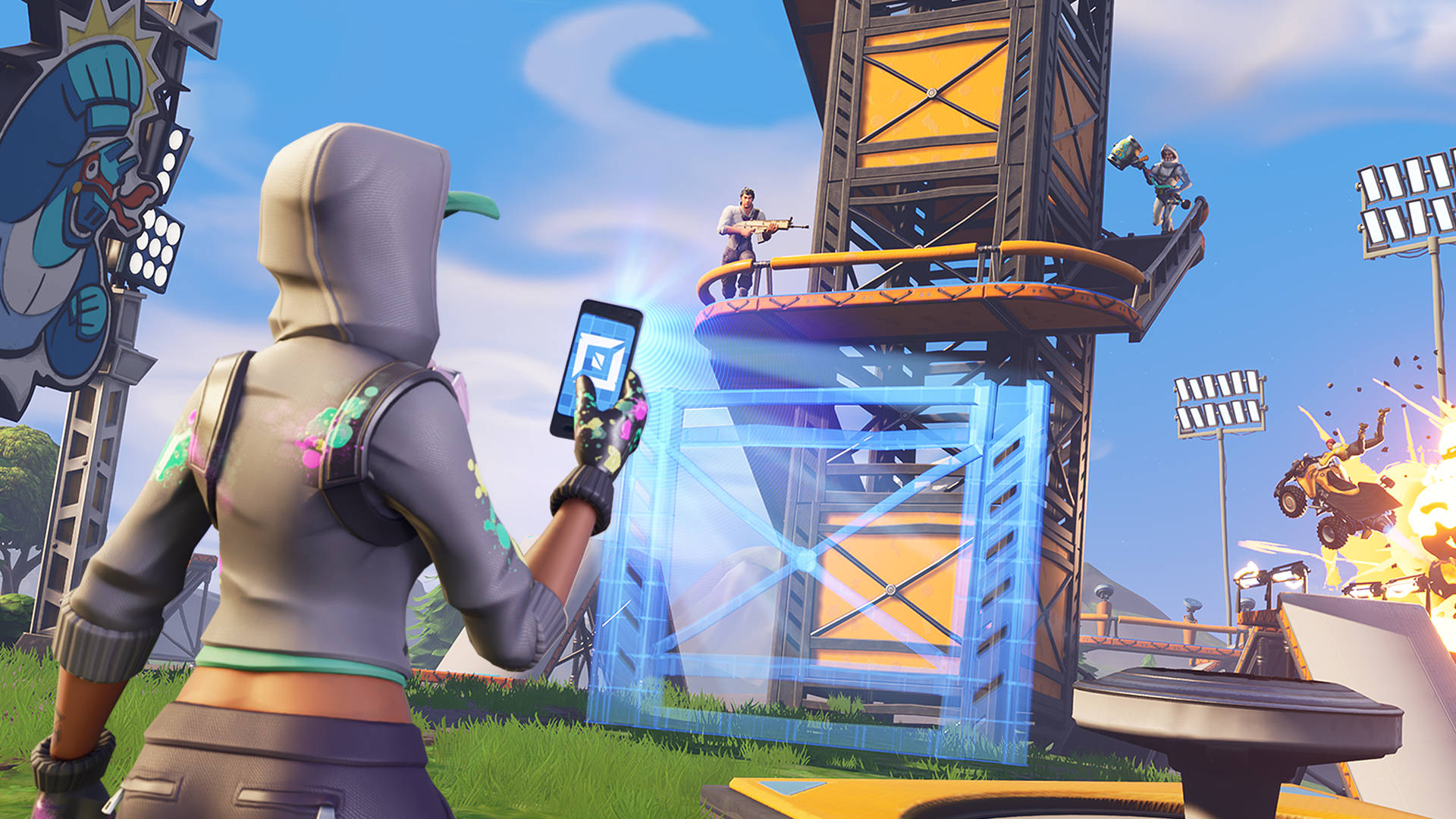 Conquer The Battle Bus In "fortnite" Wallpaper