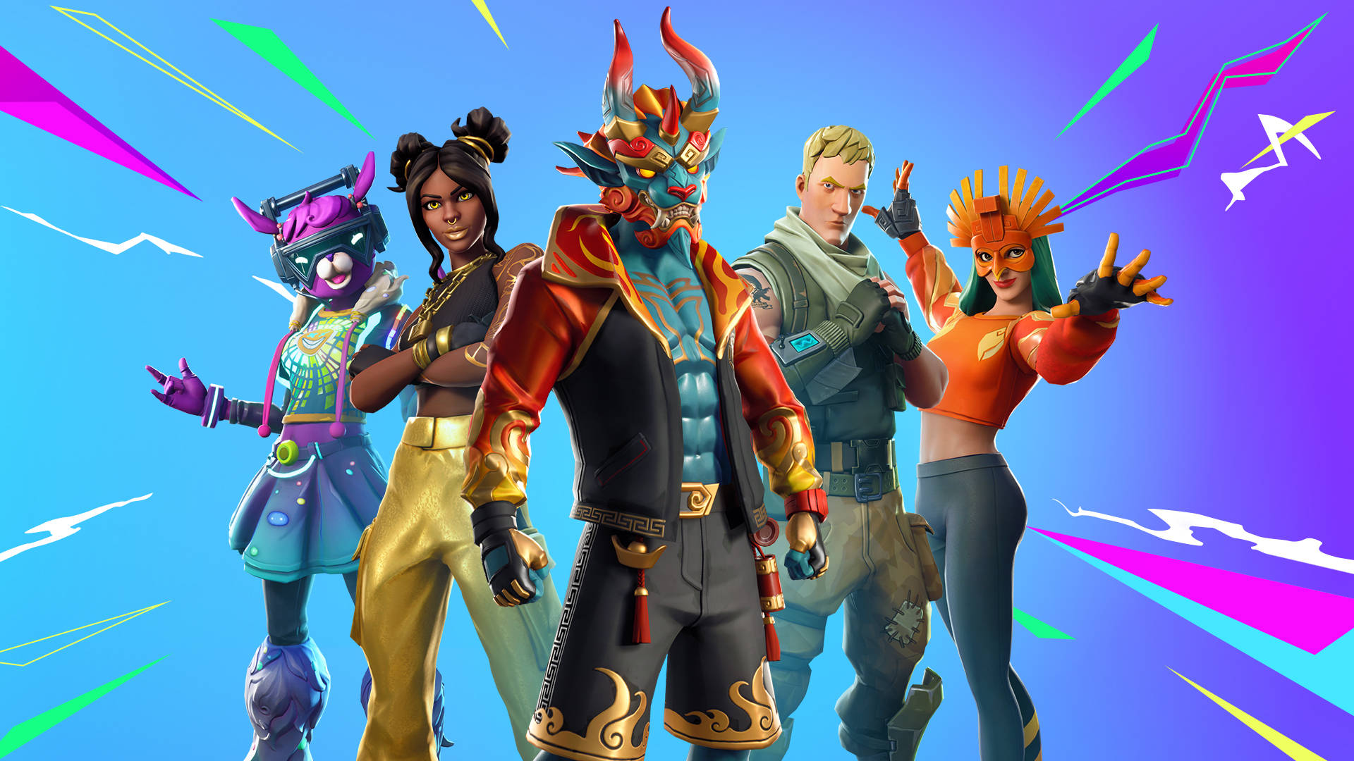 1080 Fortnite Characters Roster Wallpaper