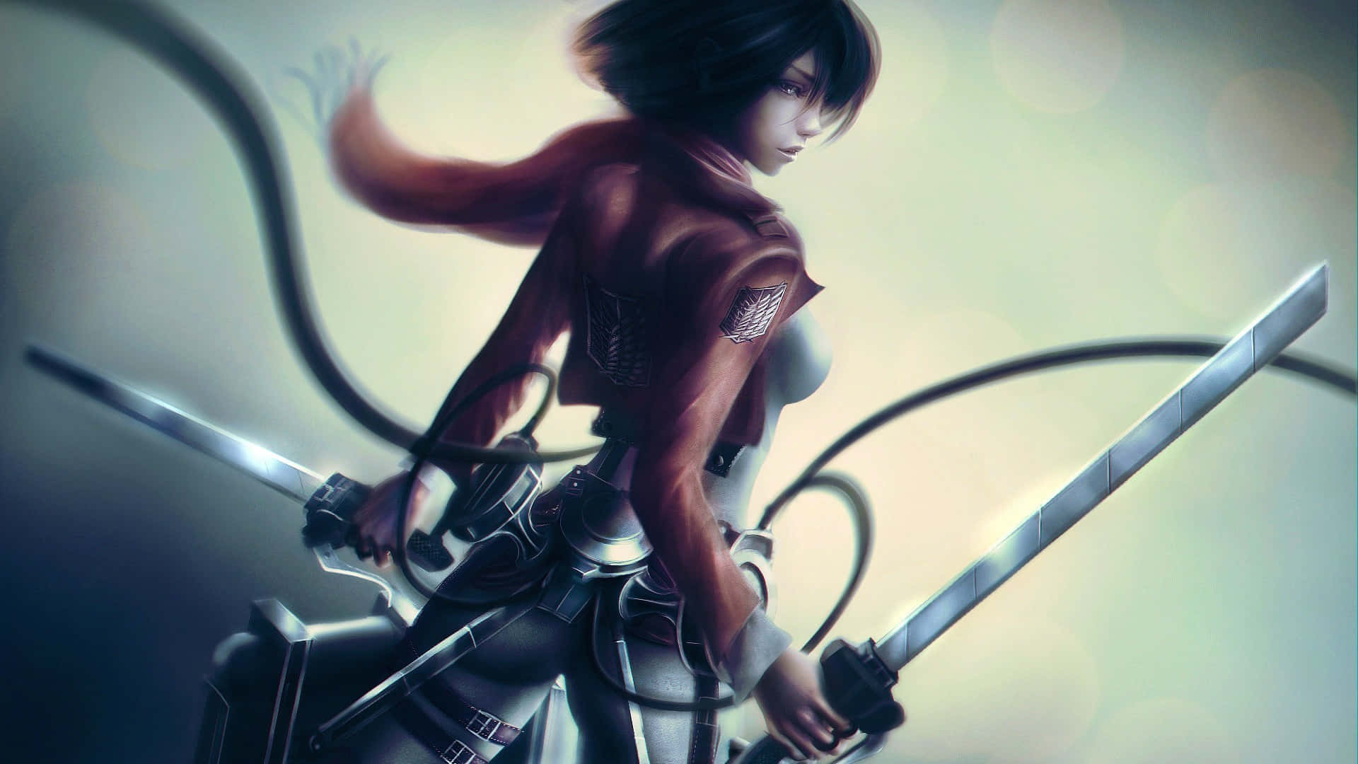 1080p Anime Mikasa Ackerman Wallpaper