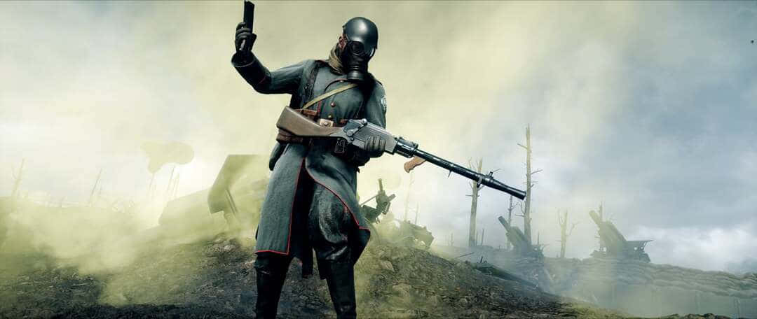 1080p Battlefield 1 Lone German Soldier Background