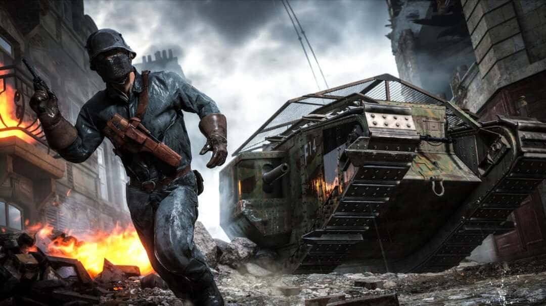 1080p Battlefield 1 Main Battle Tank Background