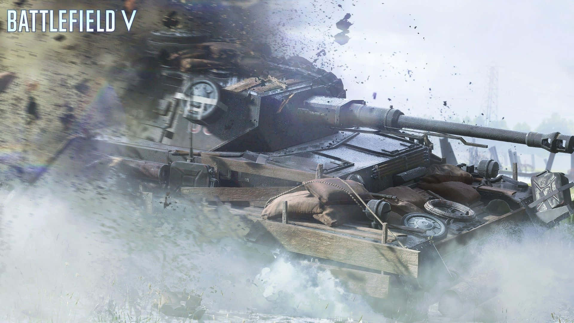 Erlebensie Den Nervenkitzel Von Battlefield V In Glänzendem 1080p