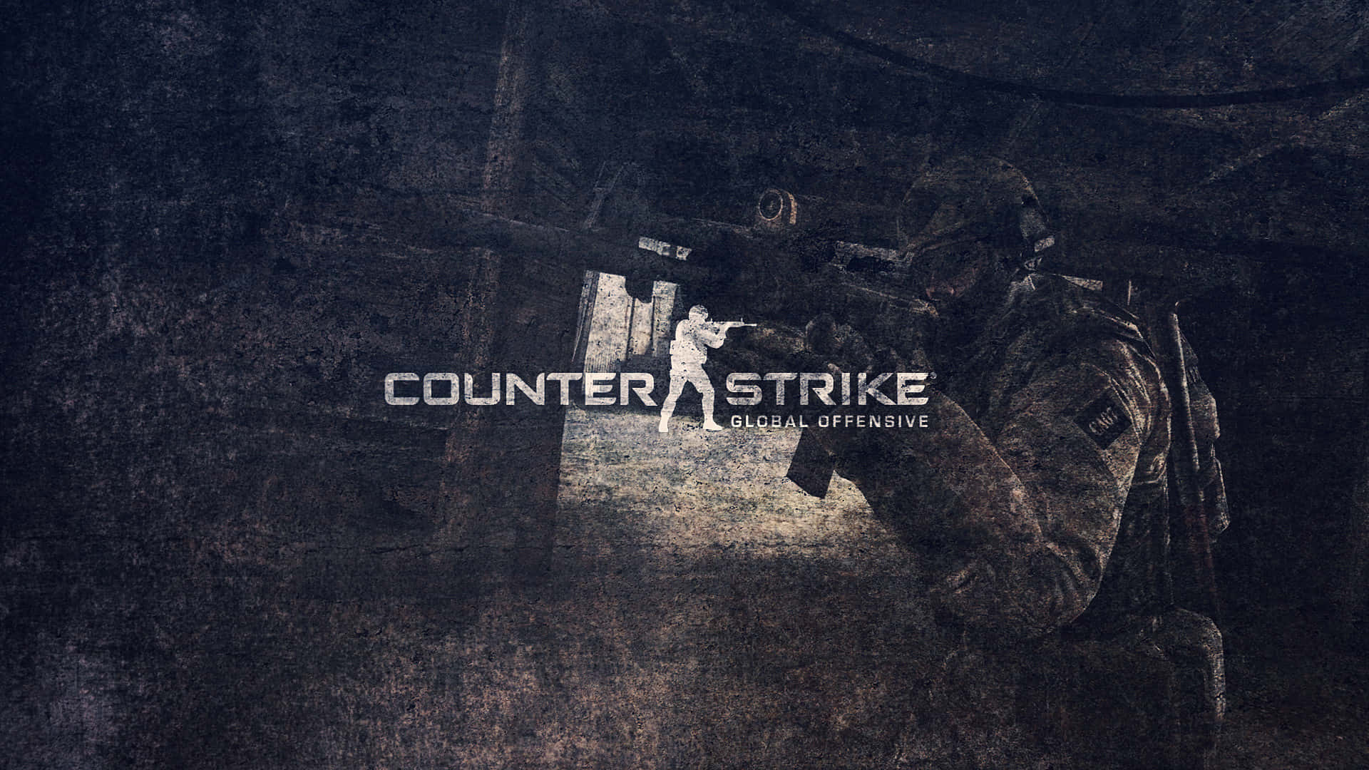 Fondode Pantalla De Counter Strike Global Offensive En 1080p De Estilo Grunge Y Confuso.