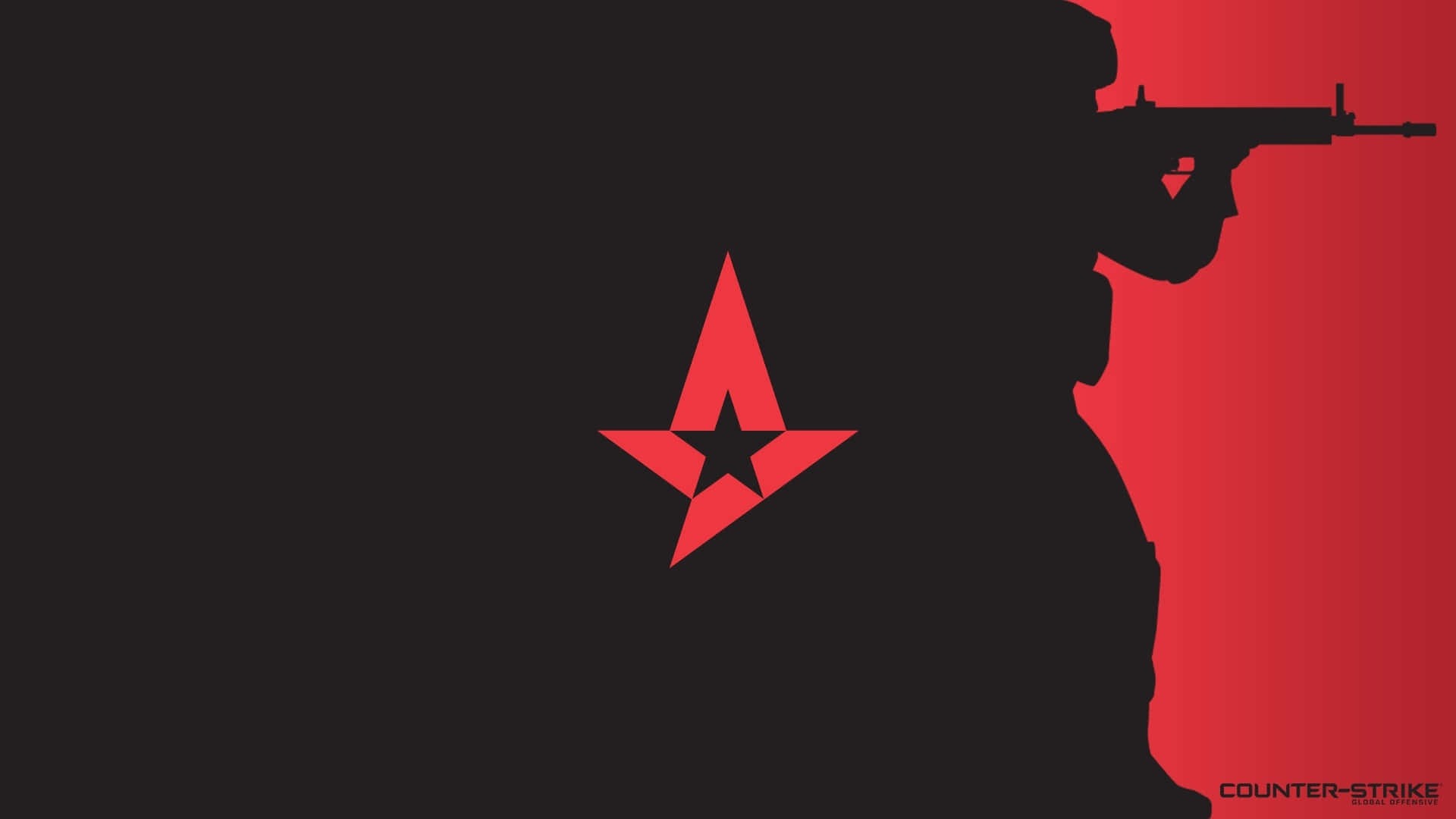 Schwarzerund Roter Astralis 1080p Counter Strike Global Offensive Hintergrund