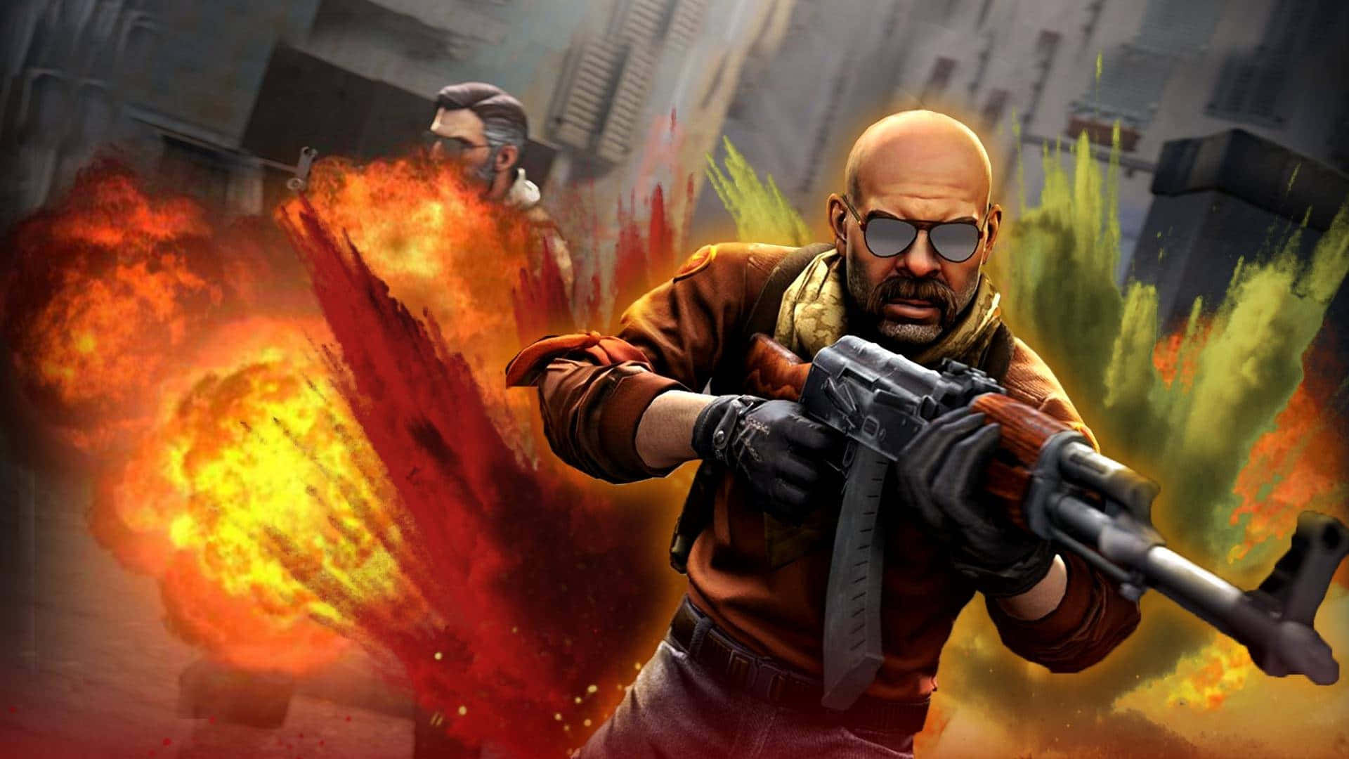 Romanov og Prof Shahmat 1080p Counter Strike Global Offensive Baggrund