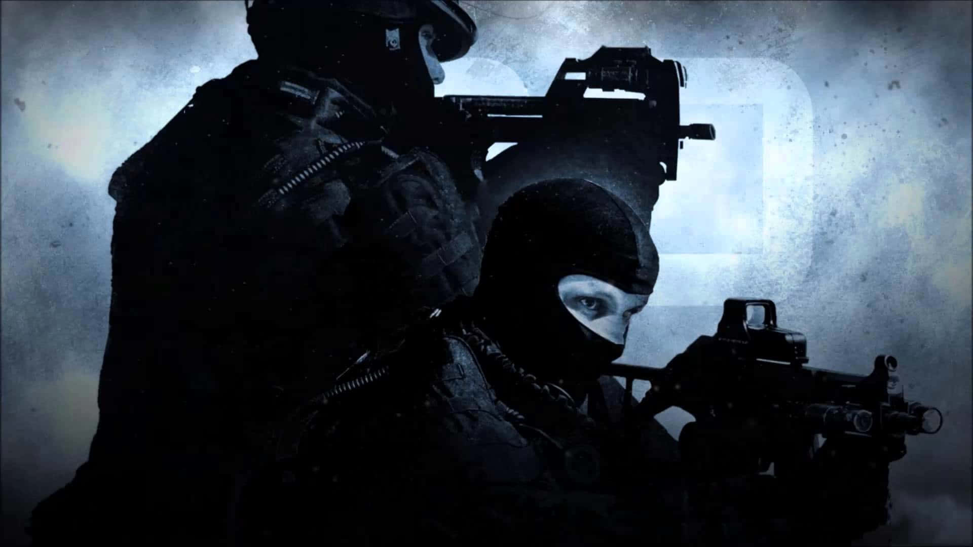 Papelde Parede Do Counter Strike Global Offensive Com Soldados Armados Em 1080p.
