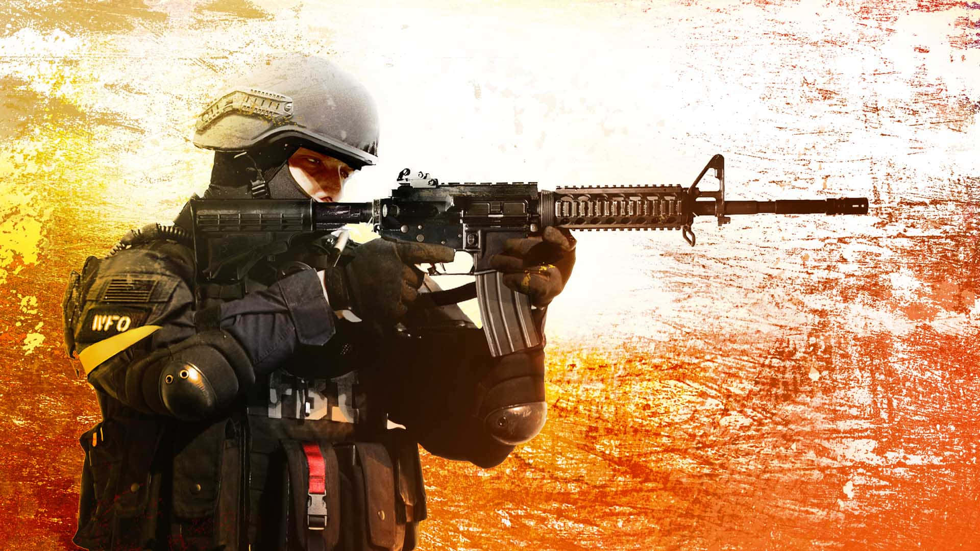 Fundode Tela Da Orange Fbi Special Agent Em 1080p Para O Jogo Counter Strike Global Offensive.