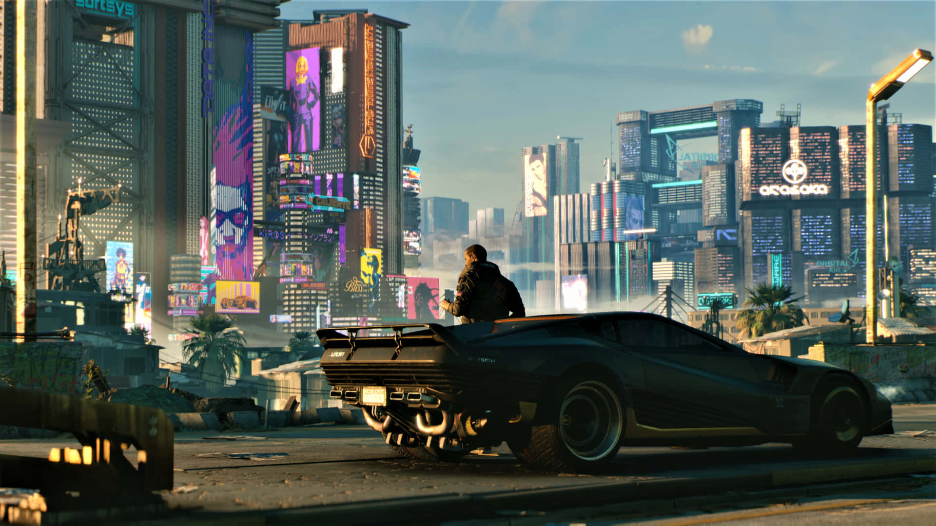 Dejaque Tu Viaje En El Mundo Futurista De Cyberpunk 2077 Comience.