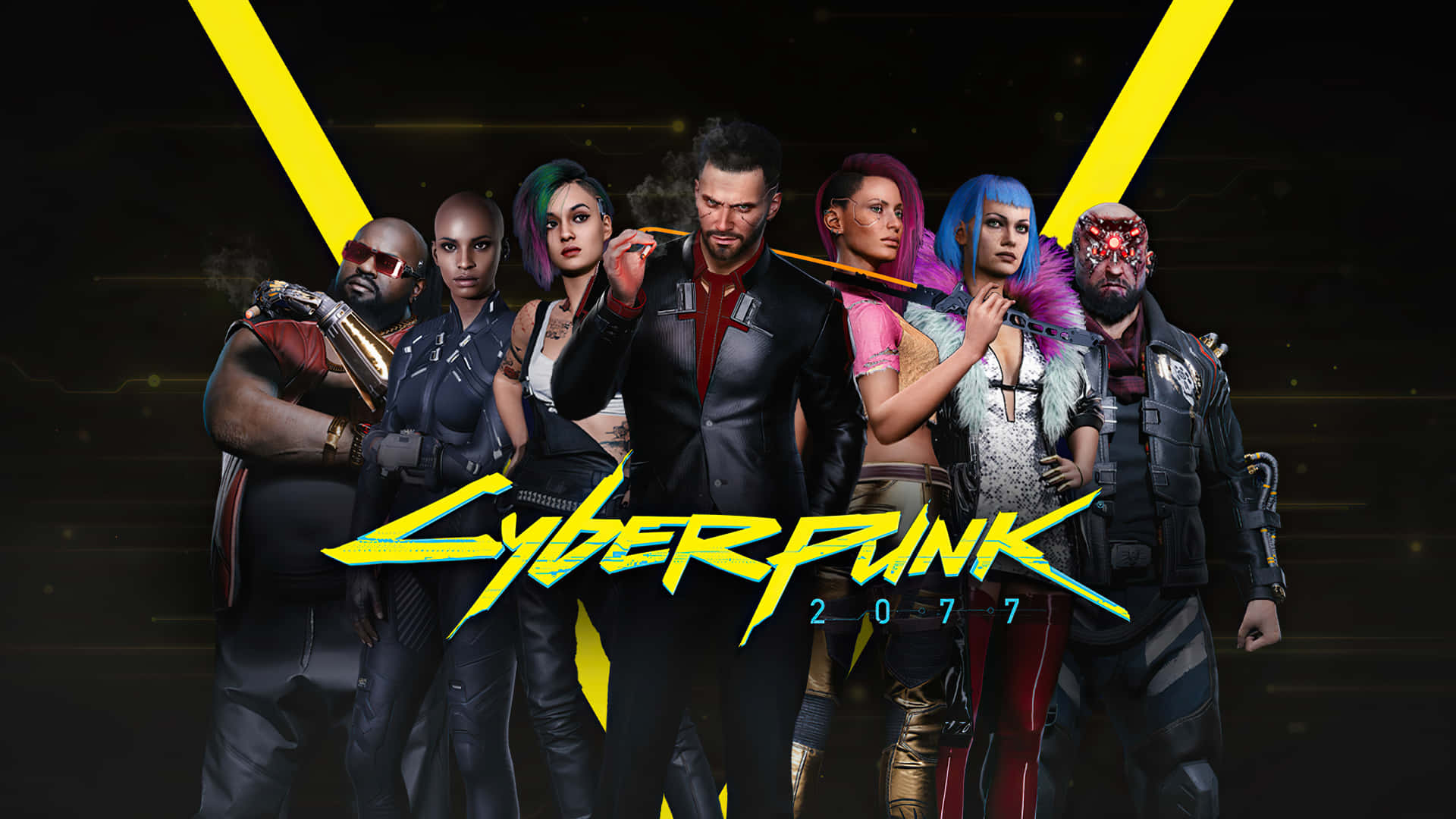 Jump into the Cyberpunk 2077 world with this amazing 1080p wallpaper