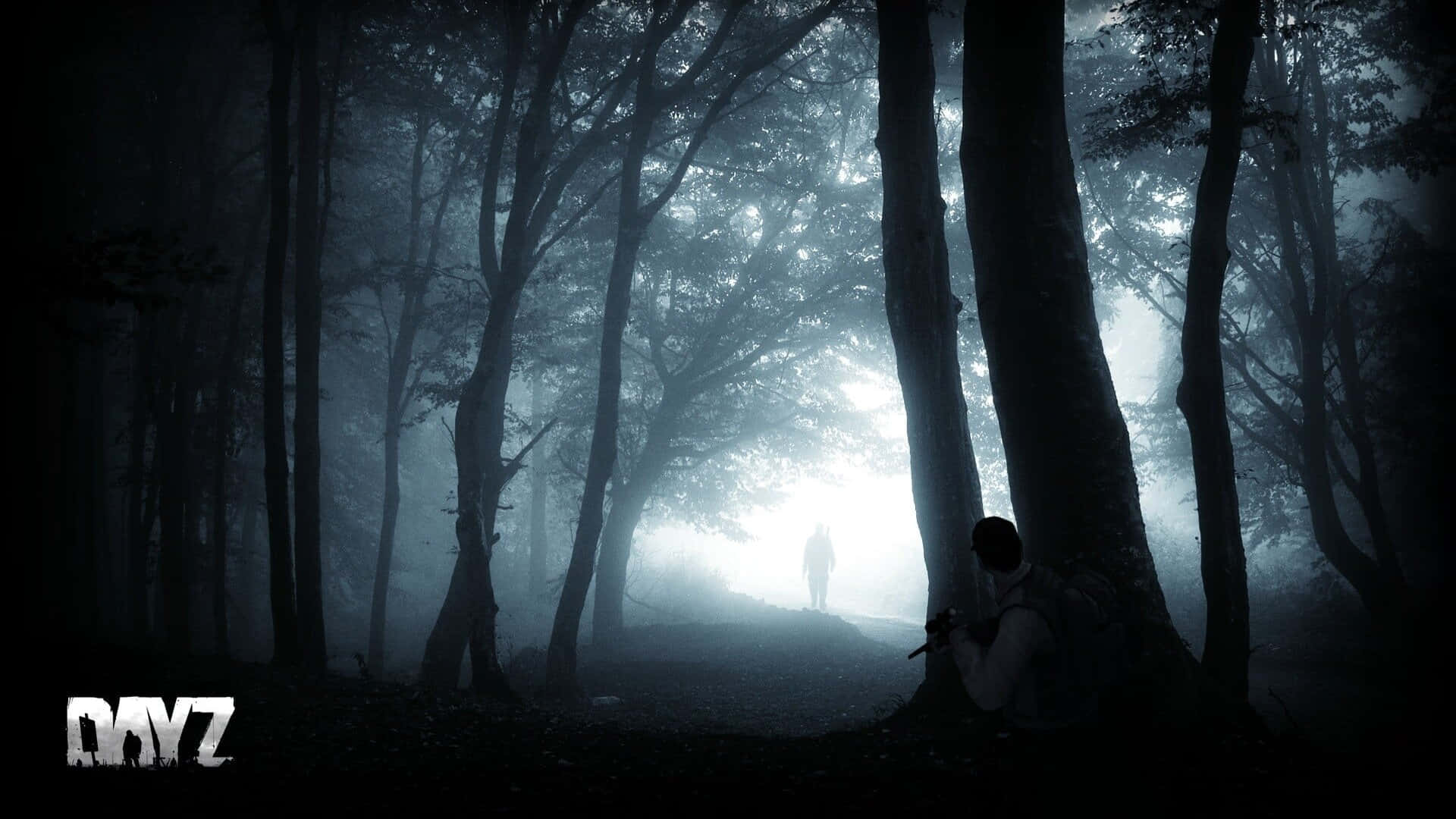 1080pdayz Hintergrund Mann In Einem Wald