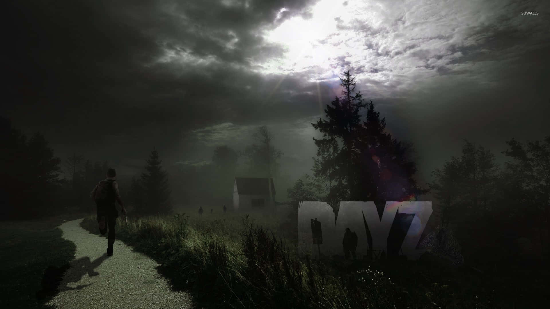 1080p Dayz Background Person Running On A Path