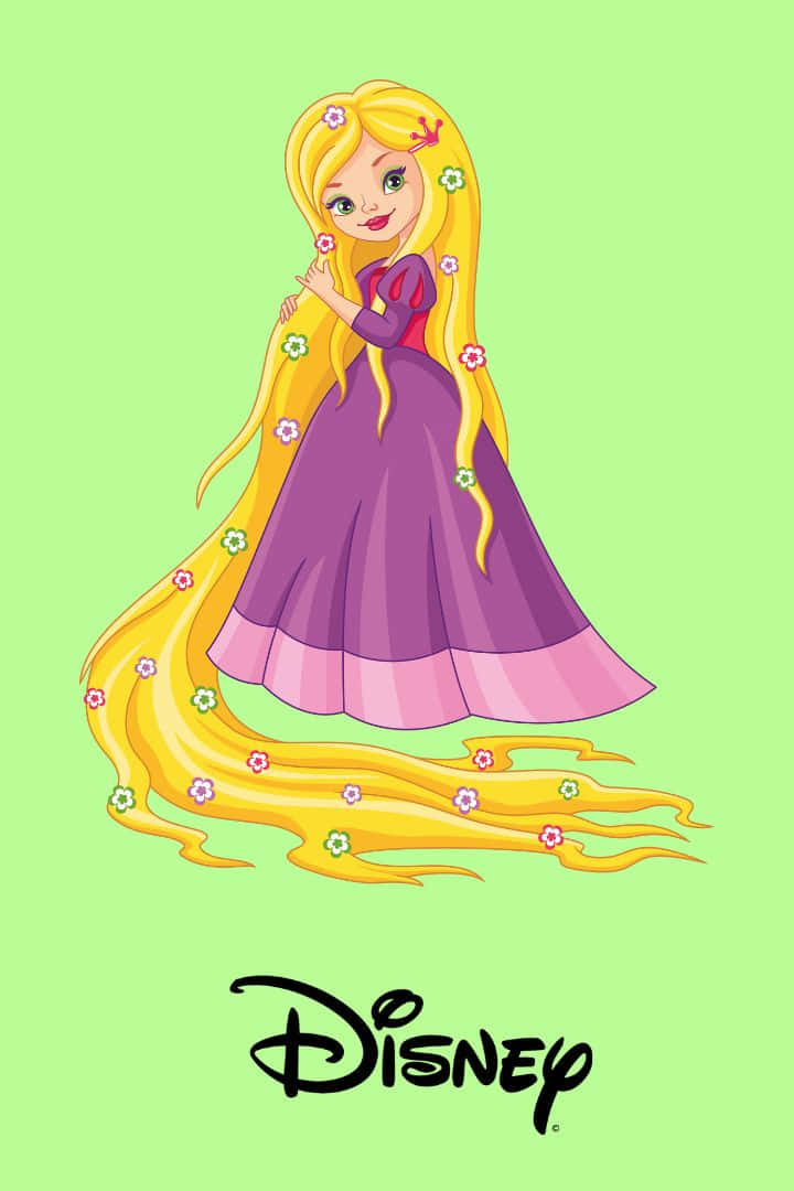 Carinosfondo Disney Di Rapunzel Principessa In Alta Definizione 1080p.