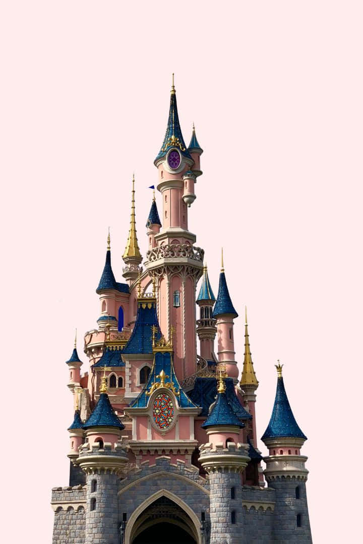 Pastel Pink Castle 1080p Disney Background