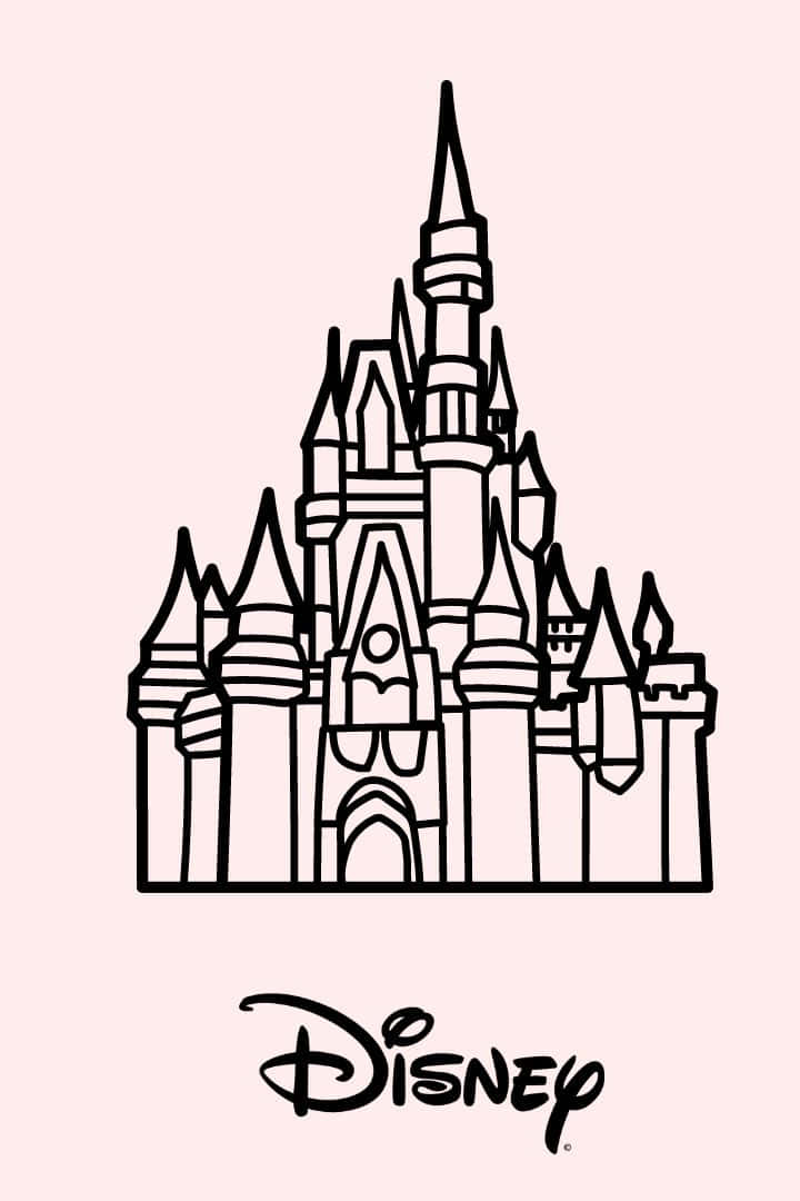 Castle Outline 1080p Disney Background