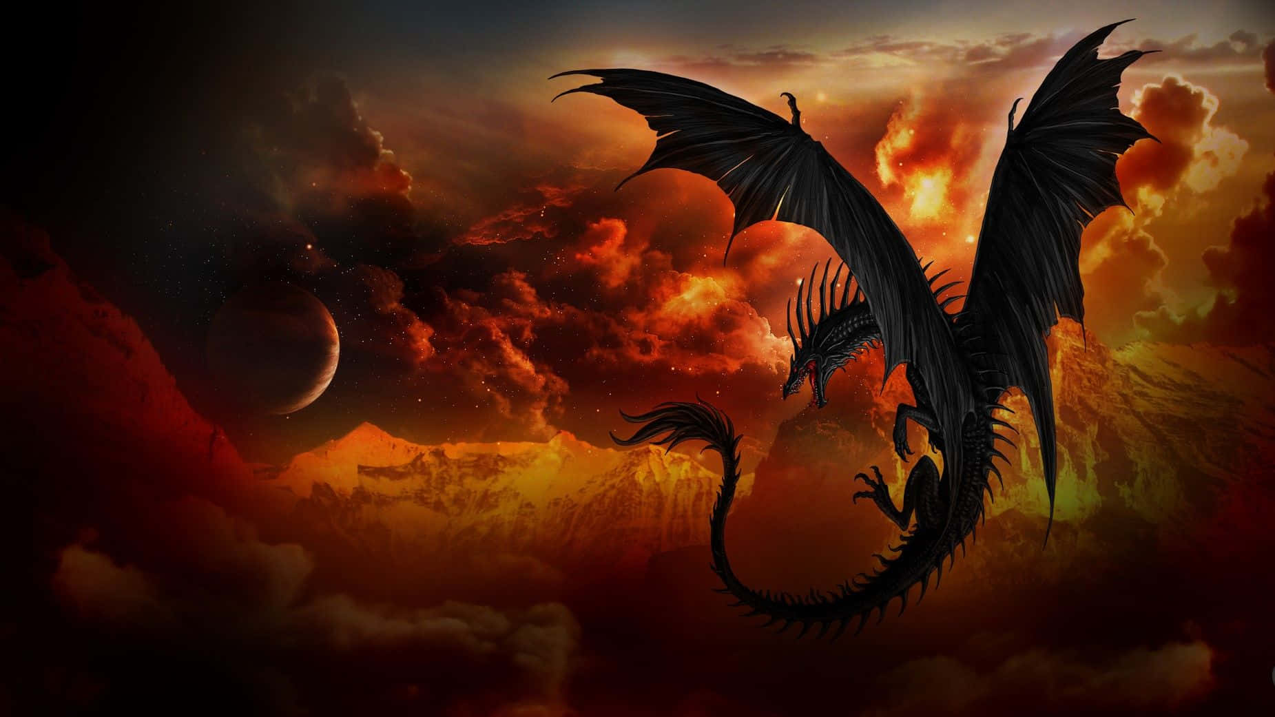 1080p Dragon Fantasy Video Game Wallpaper