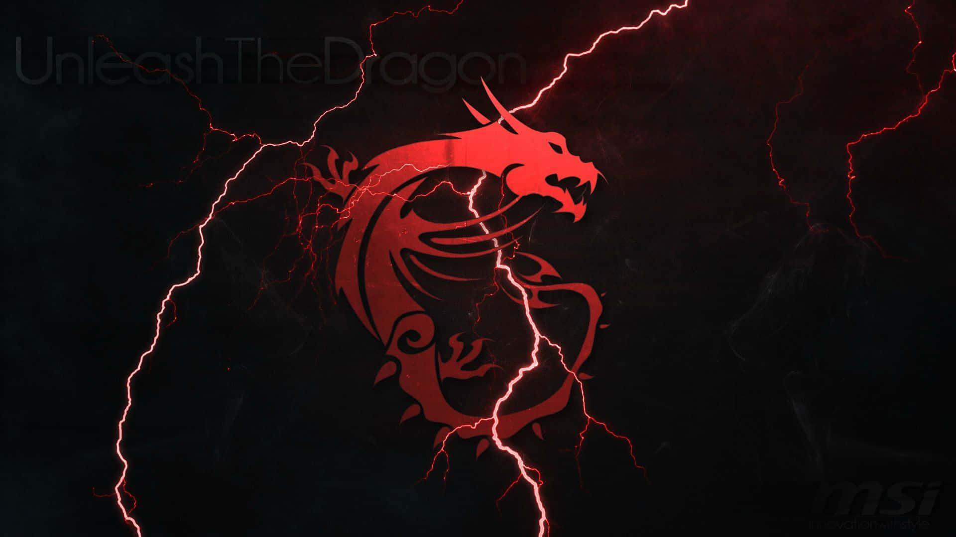1080p Red Dragon Lightning Wallpaper