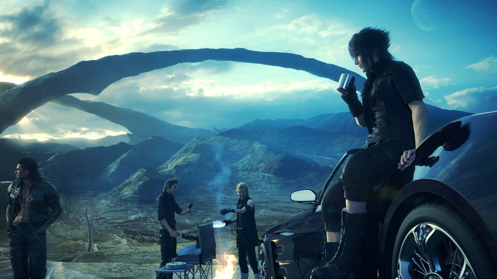Scenic view of the world of Final Fantasy XV