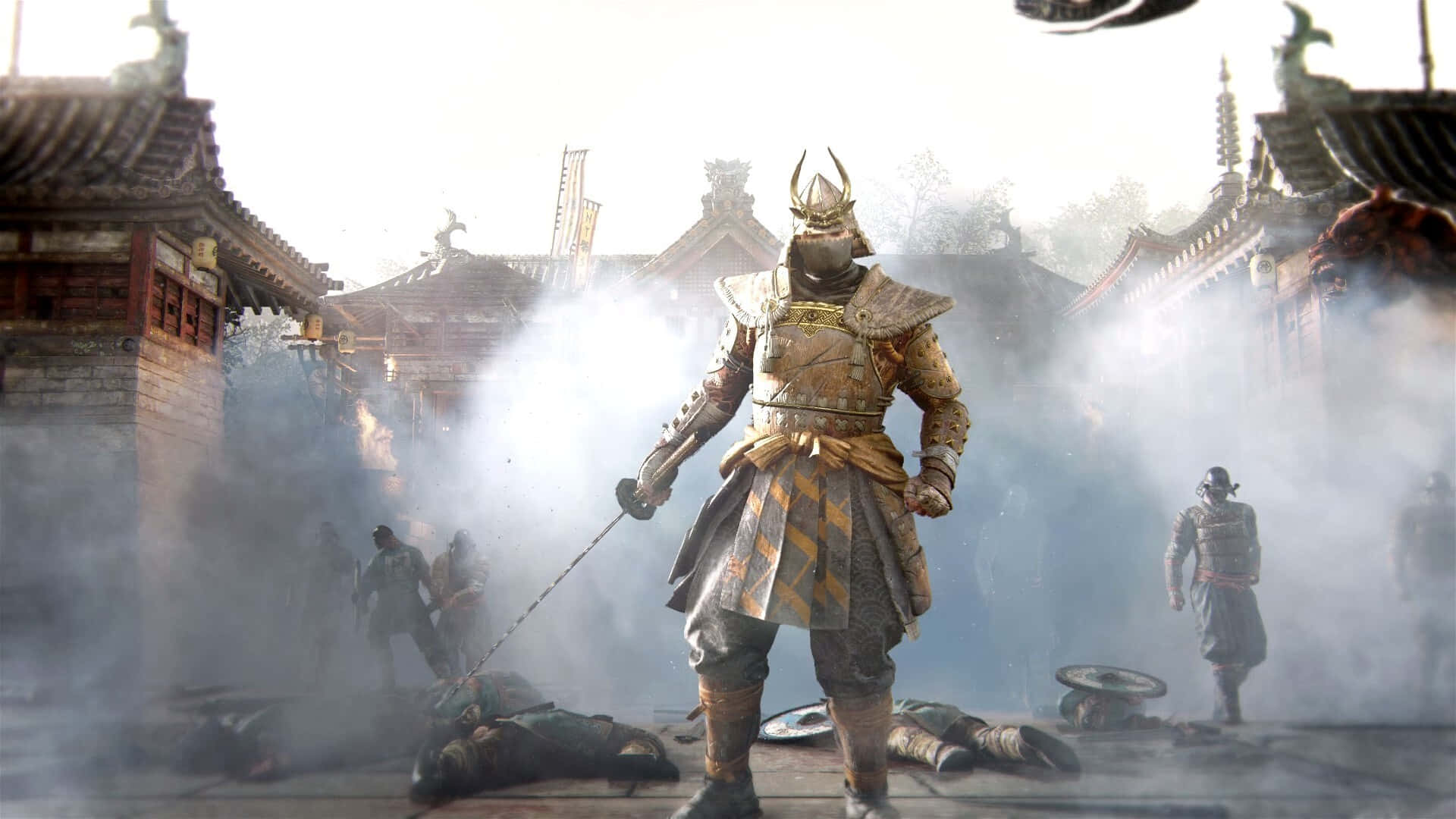 1080p For Honor Background Samurai White Armor