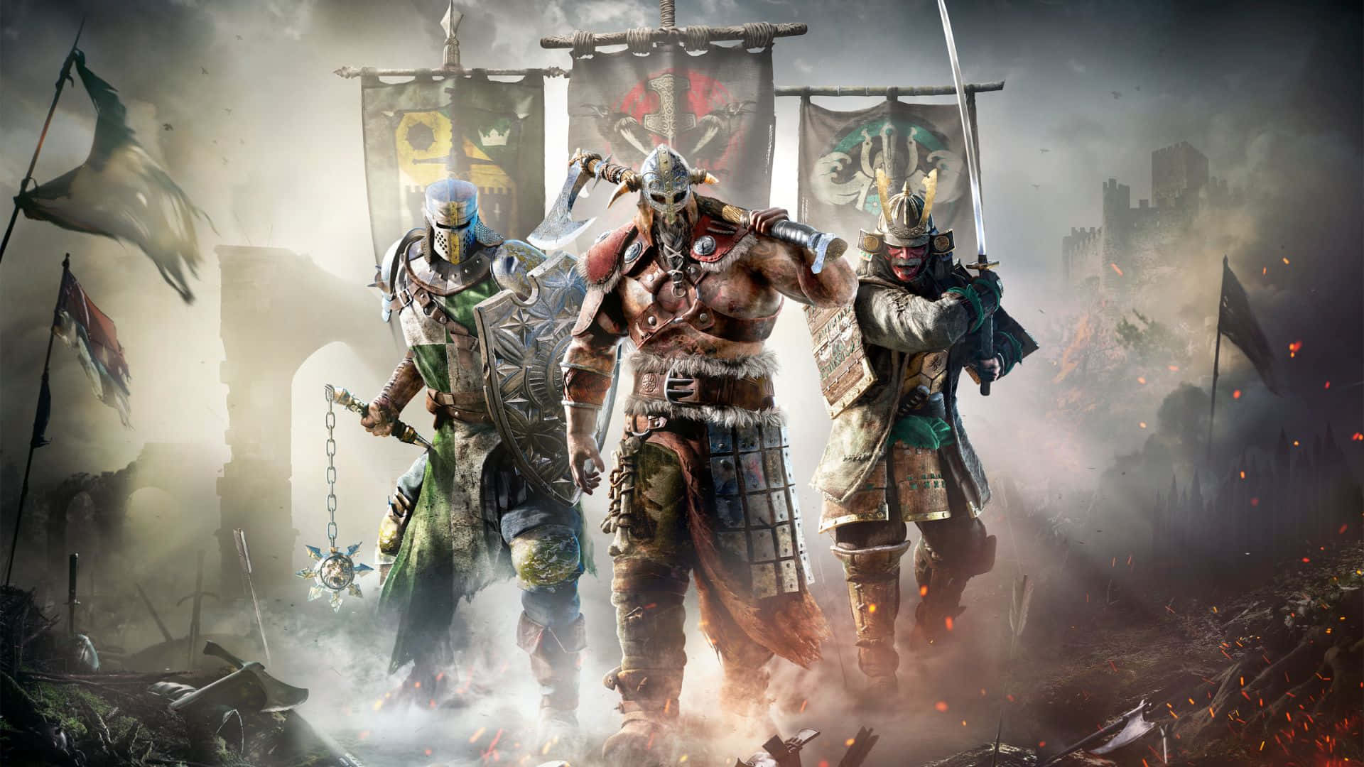 1080p For Honor Background Warriors Different Factions
