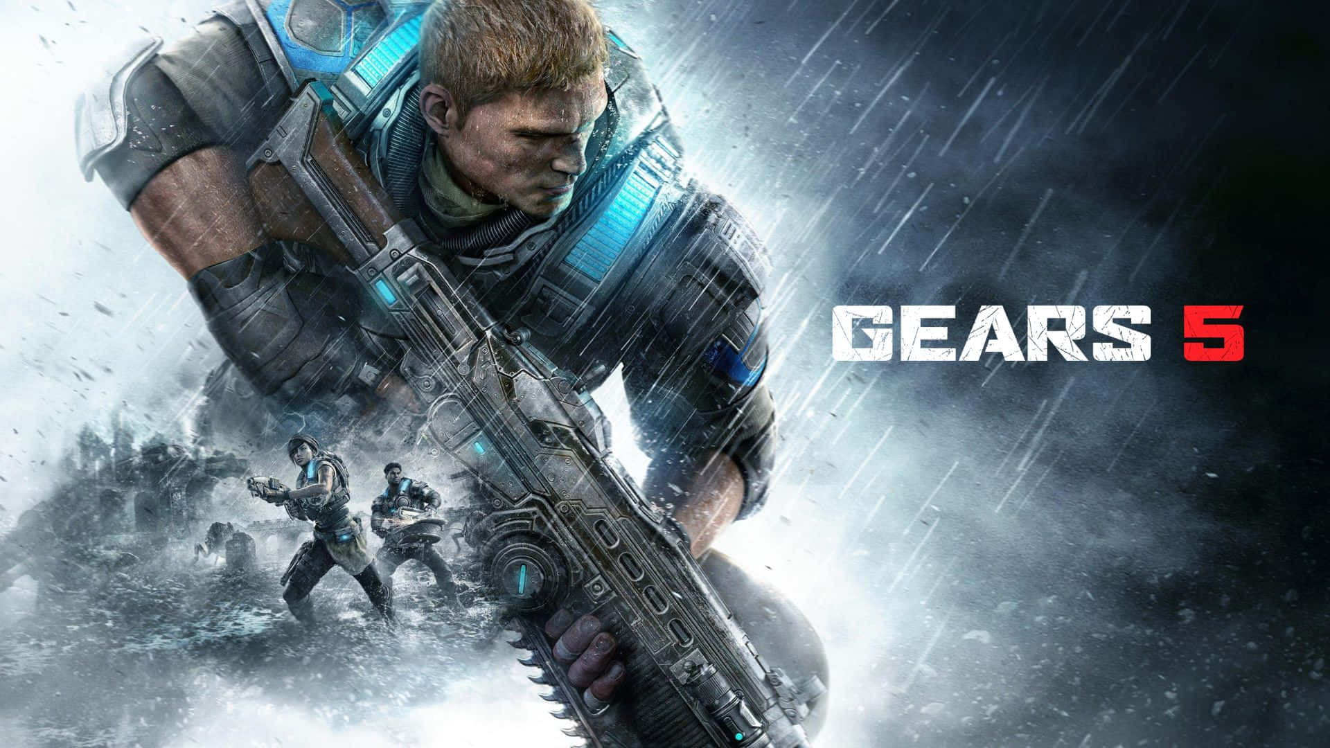 Upptäckden Actionfyllda Äventyret Av Gears Of War 5 I Enastående 1080p-upplösning.