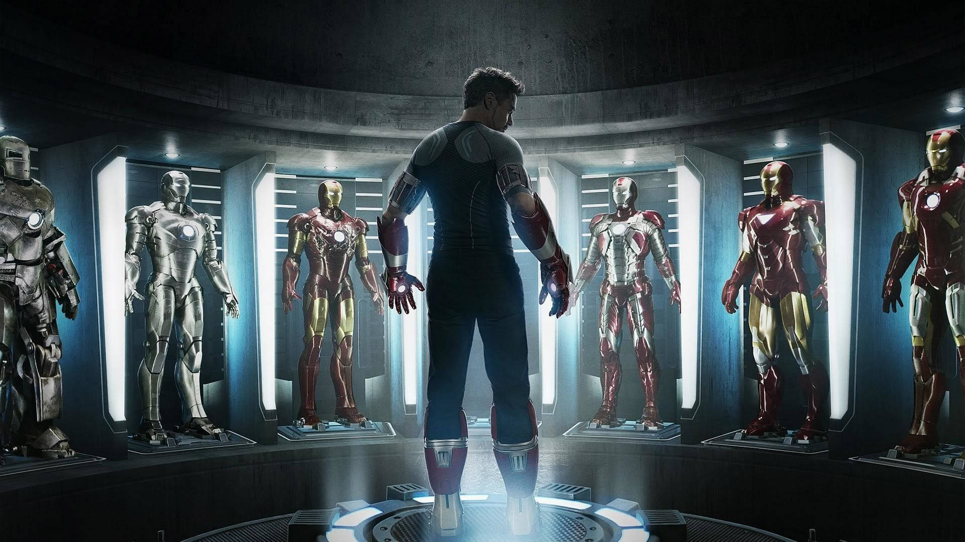 1080p HD Tony Stark Iron Man dragter tapet Wallpaper