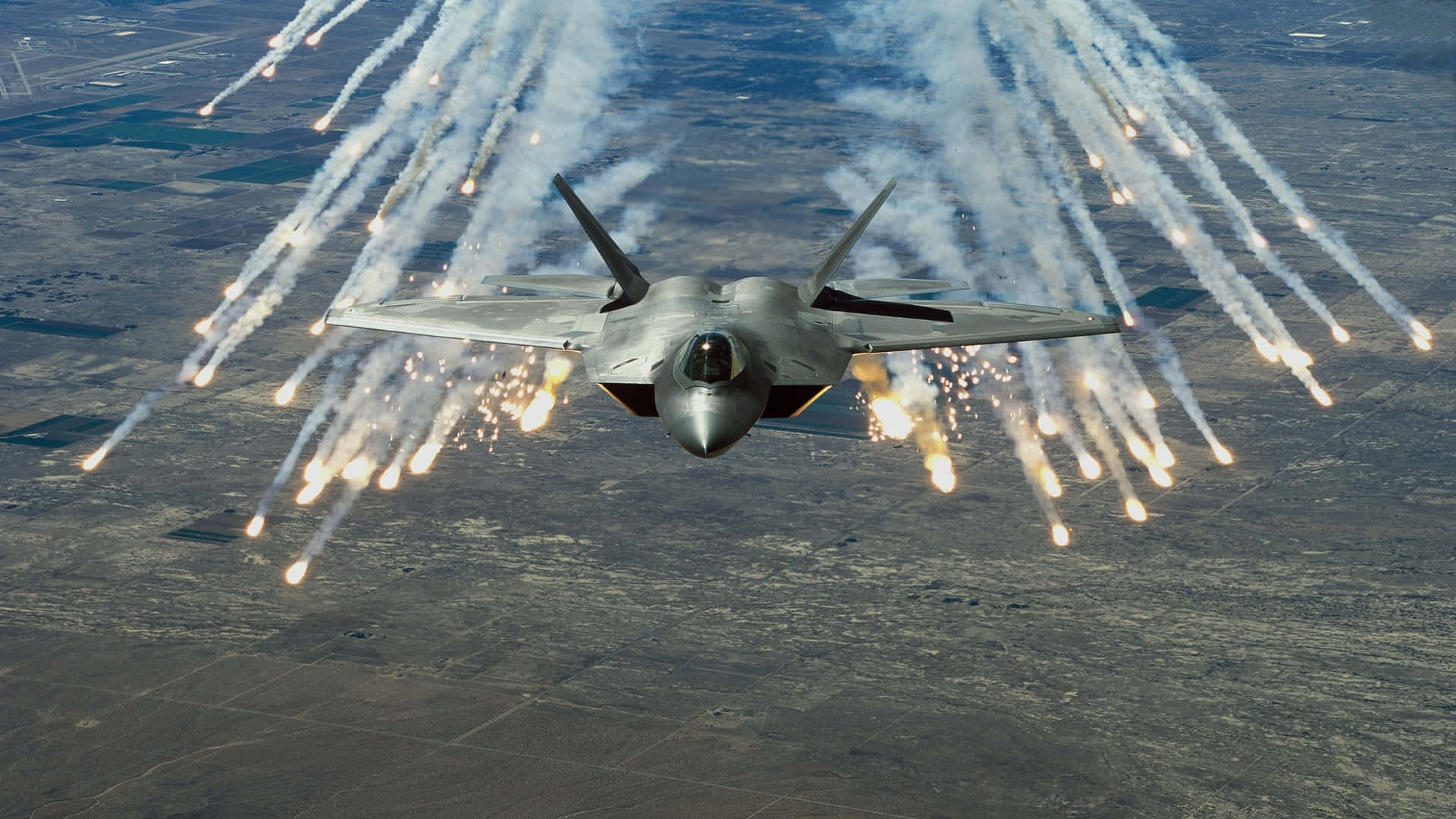 1080p Jumbo Jets Lockheed Martin F-22 Raptor Background