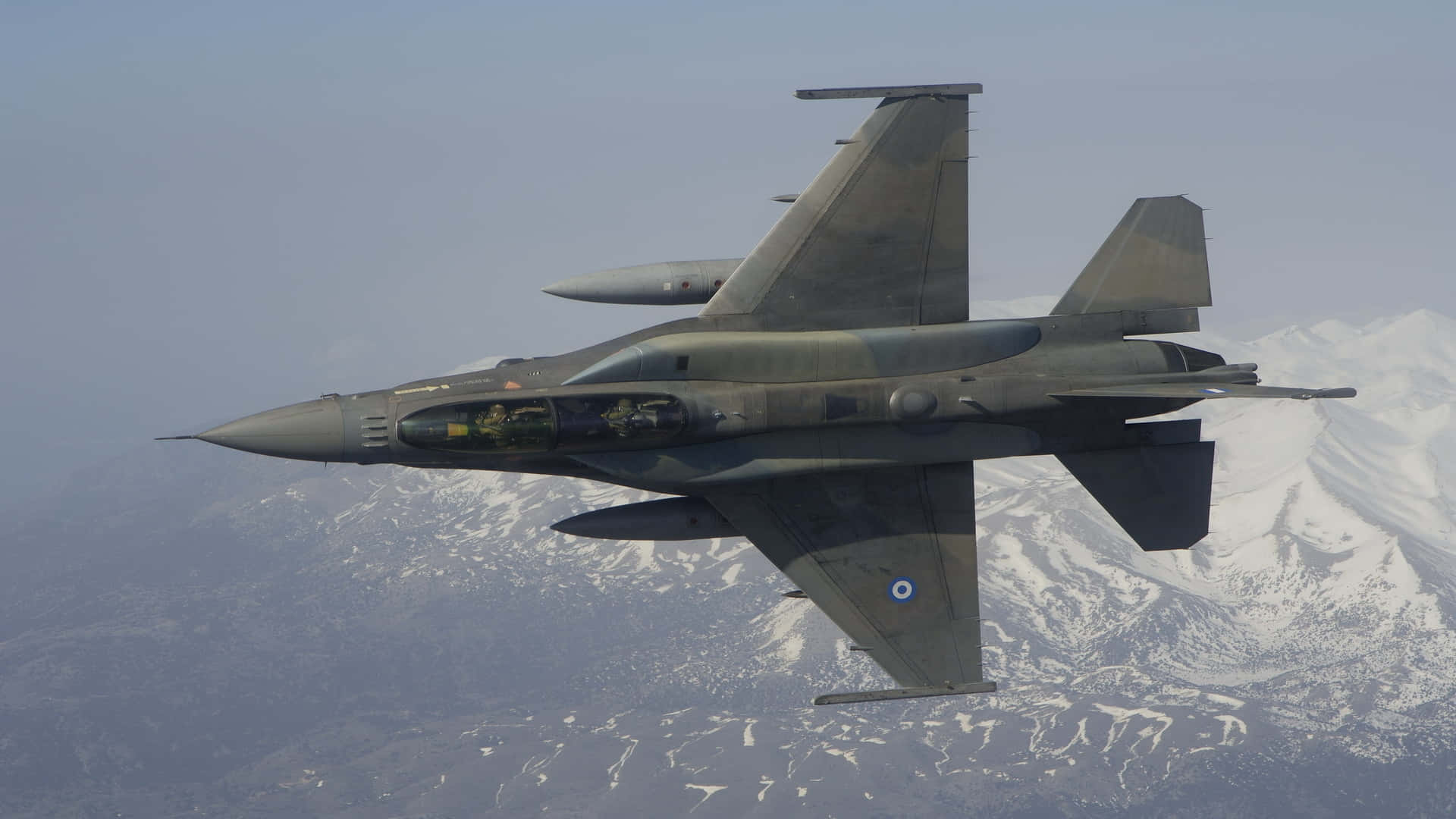 Sfondijumbo Jets F-16 Fighting Falcon In Alta Definizione 1080p Con Effetto Di Levitazione